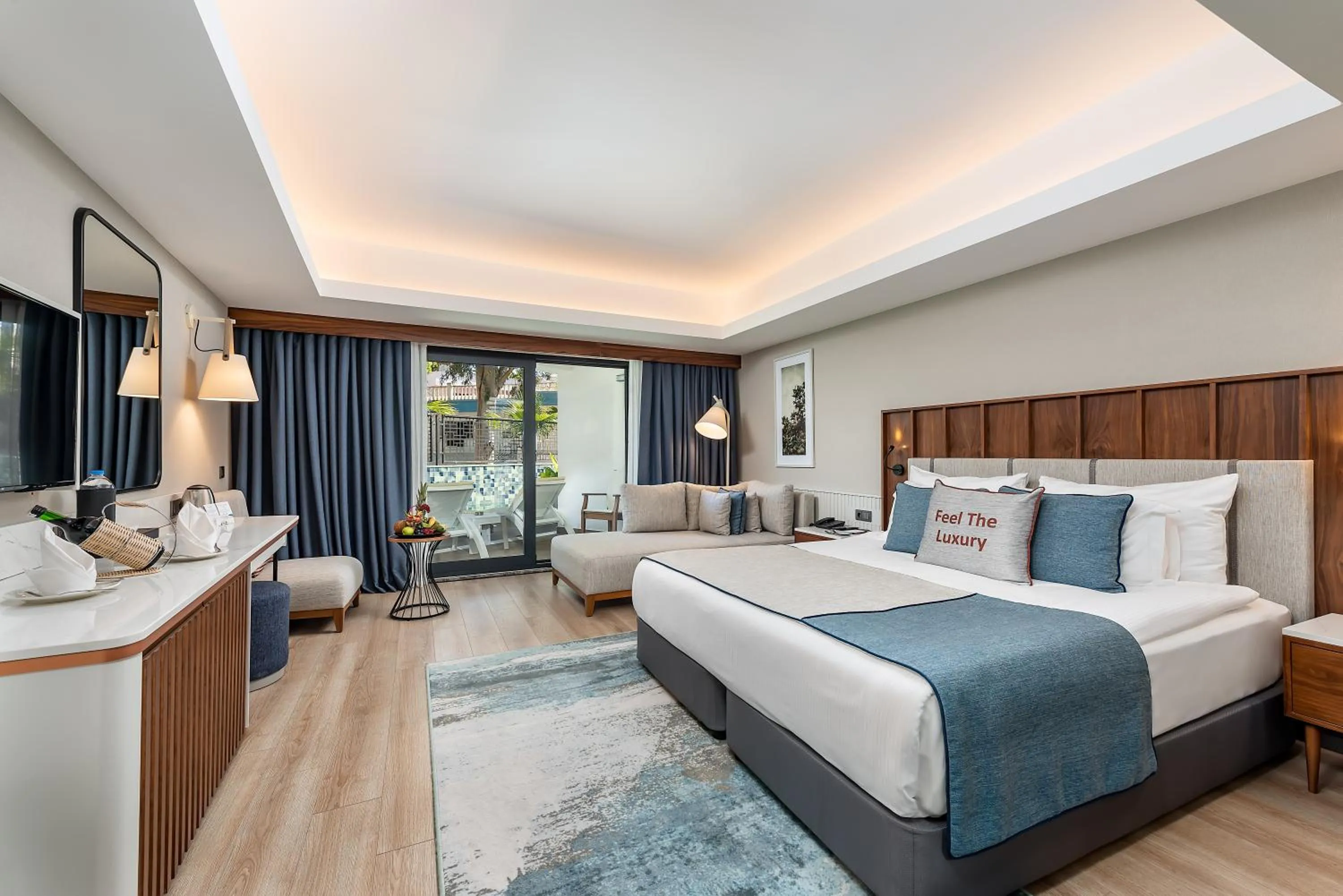 Bed in Seaden Quality Resort & Spa Ultra All Inclusive