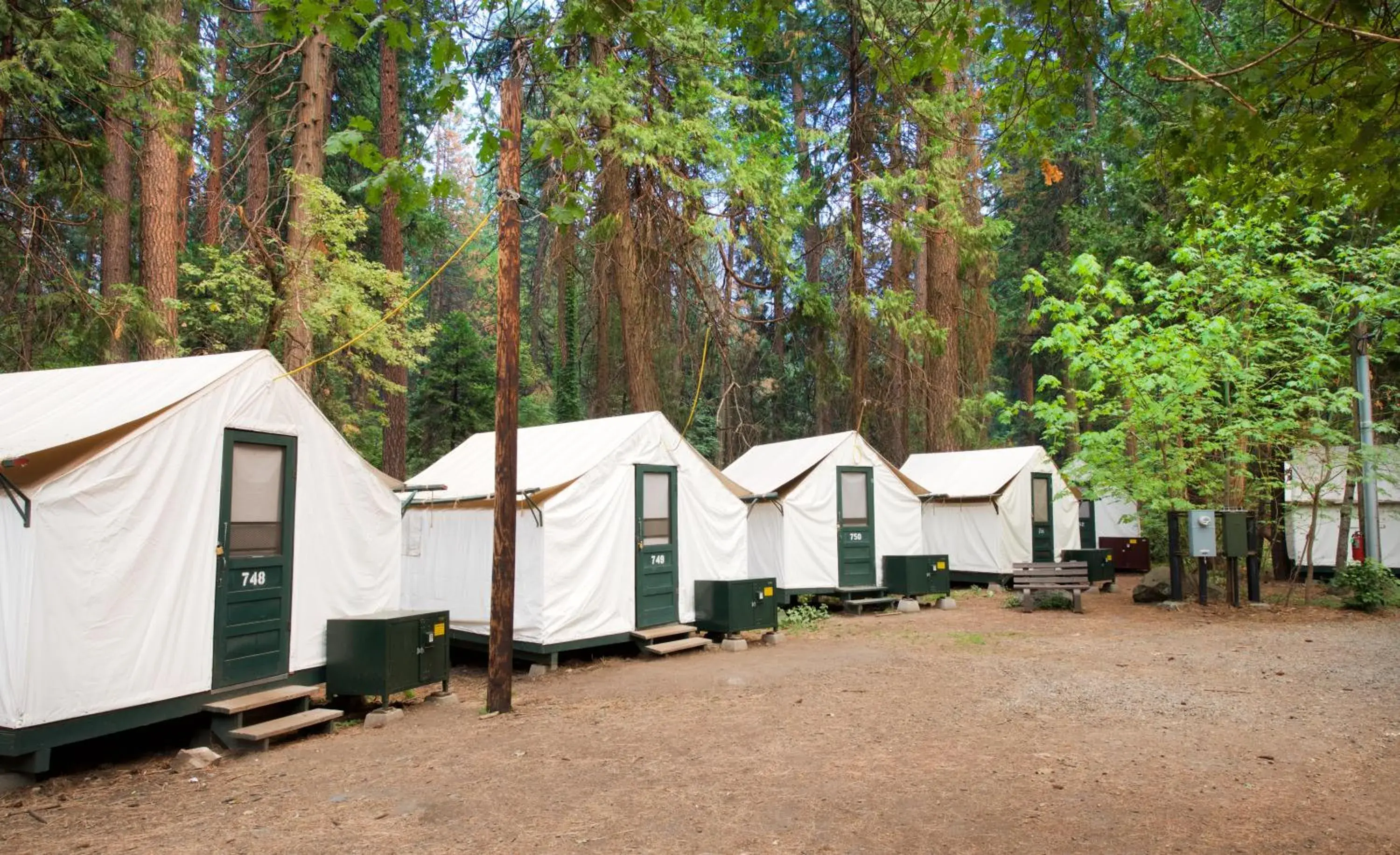 Property building in Curry Village Property building in Curry Village