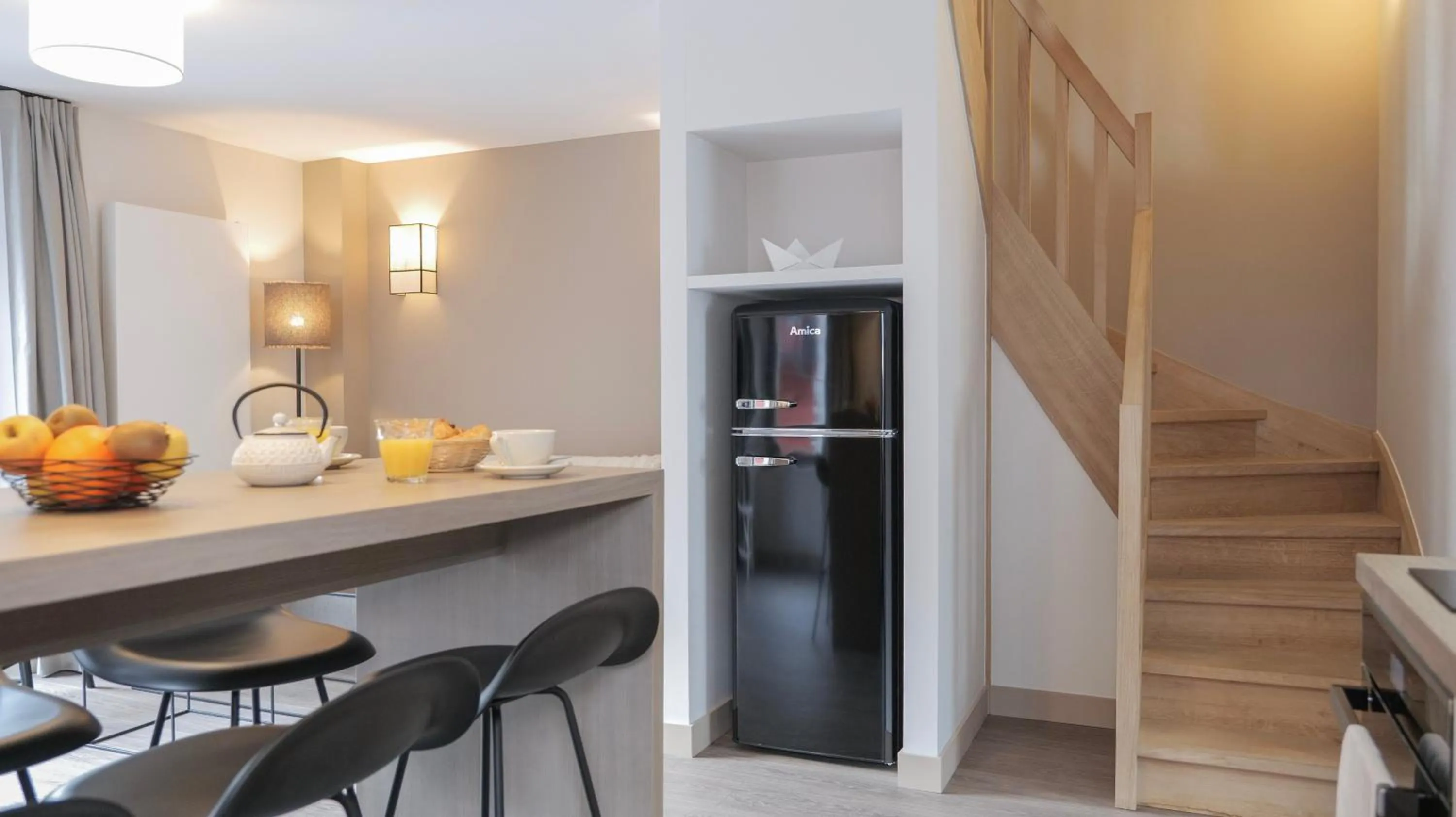 Kitchen or kitchenette in Le Génépy - Appart'hôtel de Charme