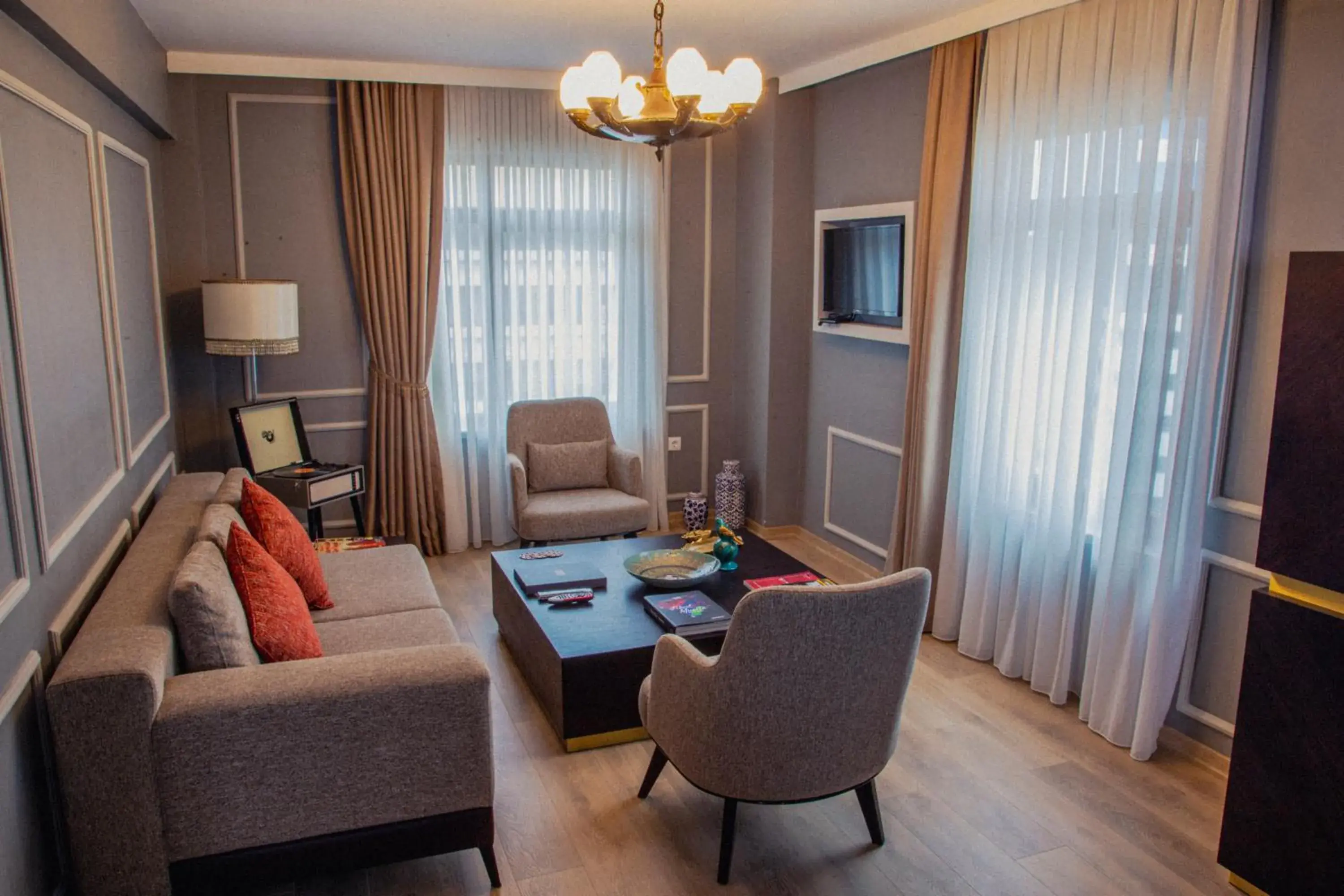 Living room in ATLAS OTELİ Living room in ATLAS OTELİ