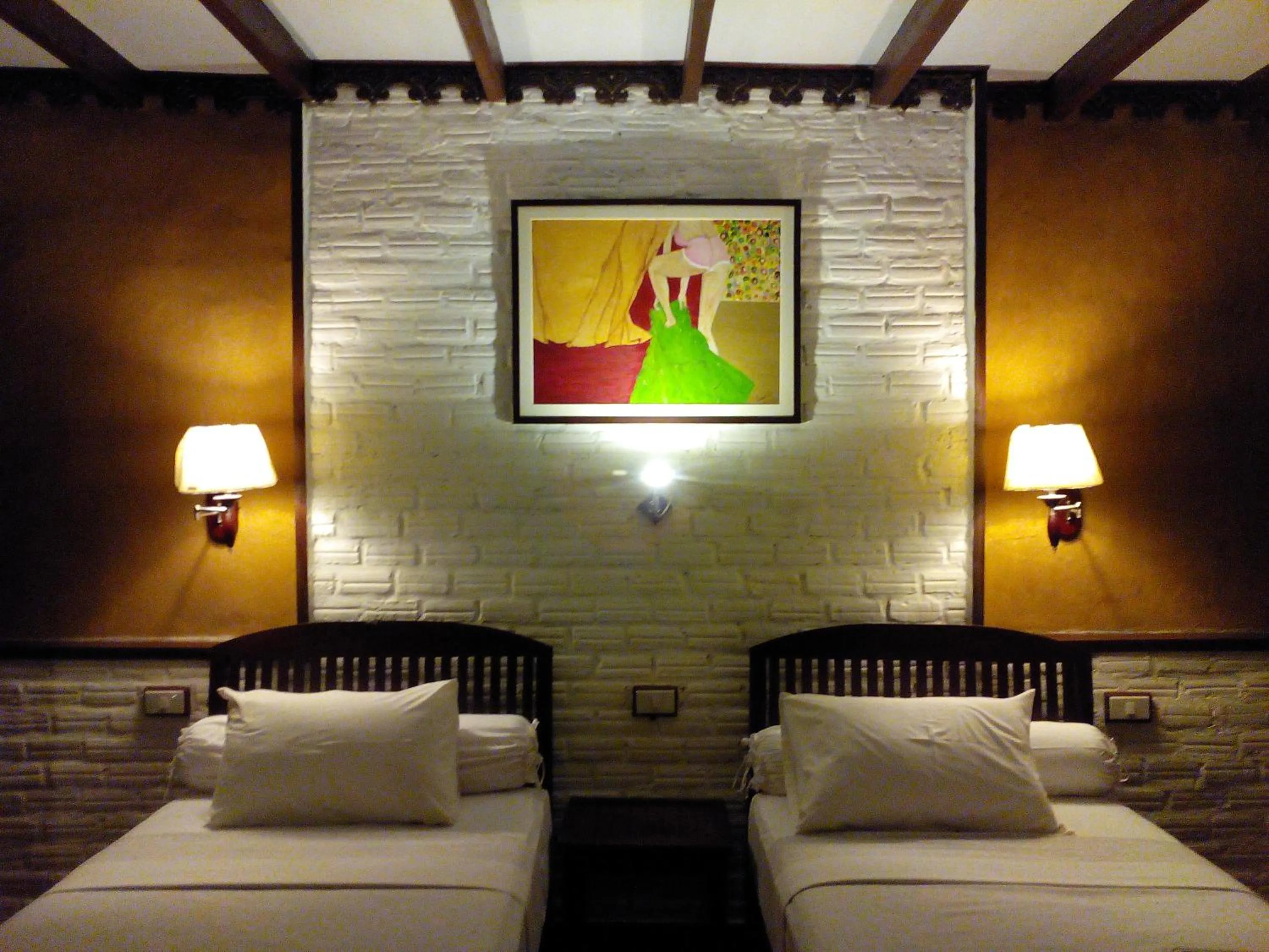 TV and multimedia, Bed in Sala Done Khone Hotel