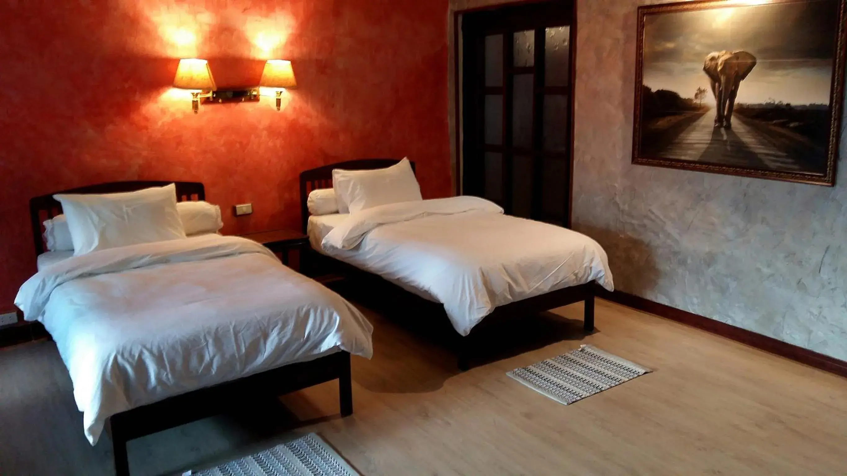 Decorative detail, Bed in Sala Done Khone Hotel Decorative detail, Bed in Sala Done Khone Hotel