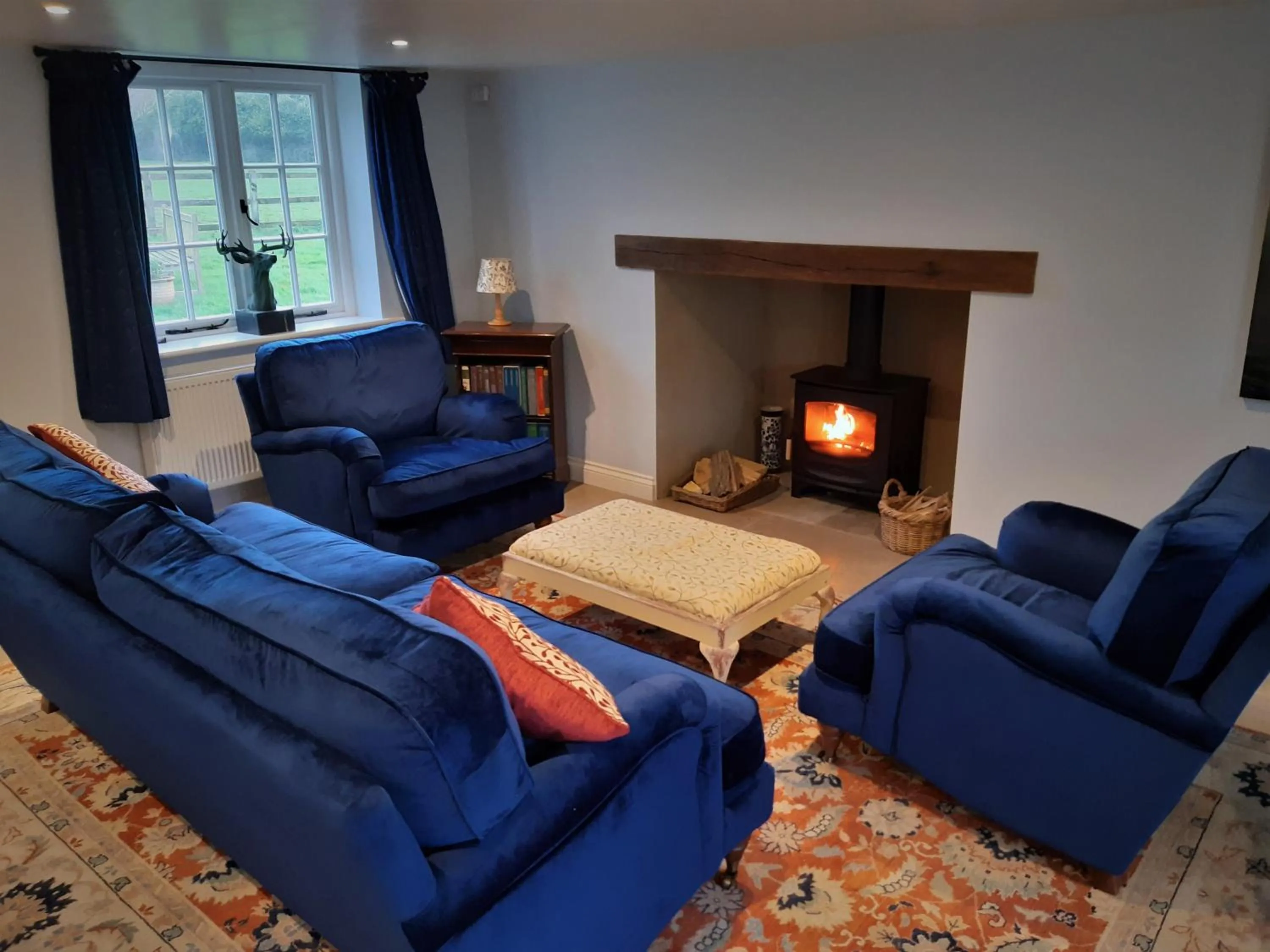 Seating area in Woodlands Cottage Farm