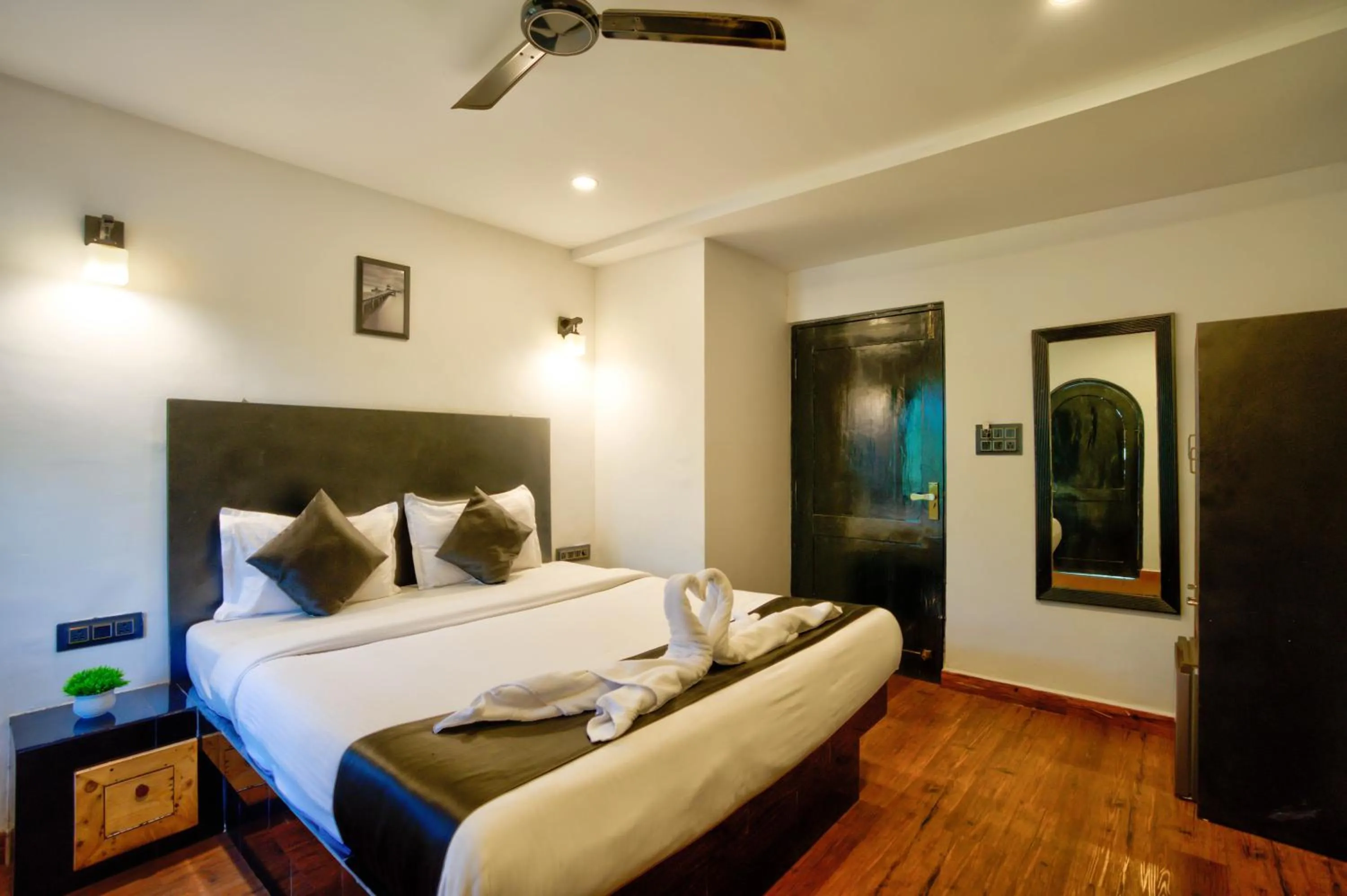 Bed in Hotel Vaggi's Place