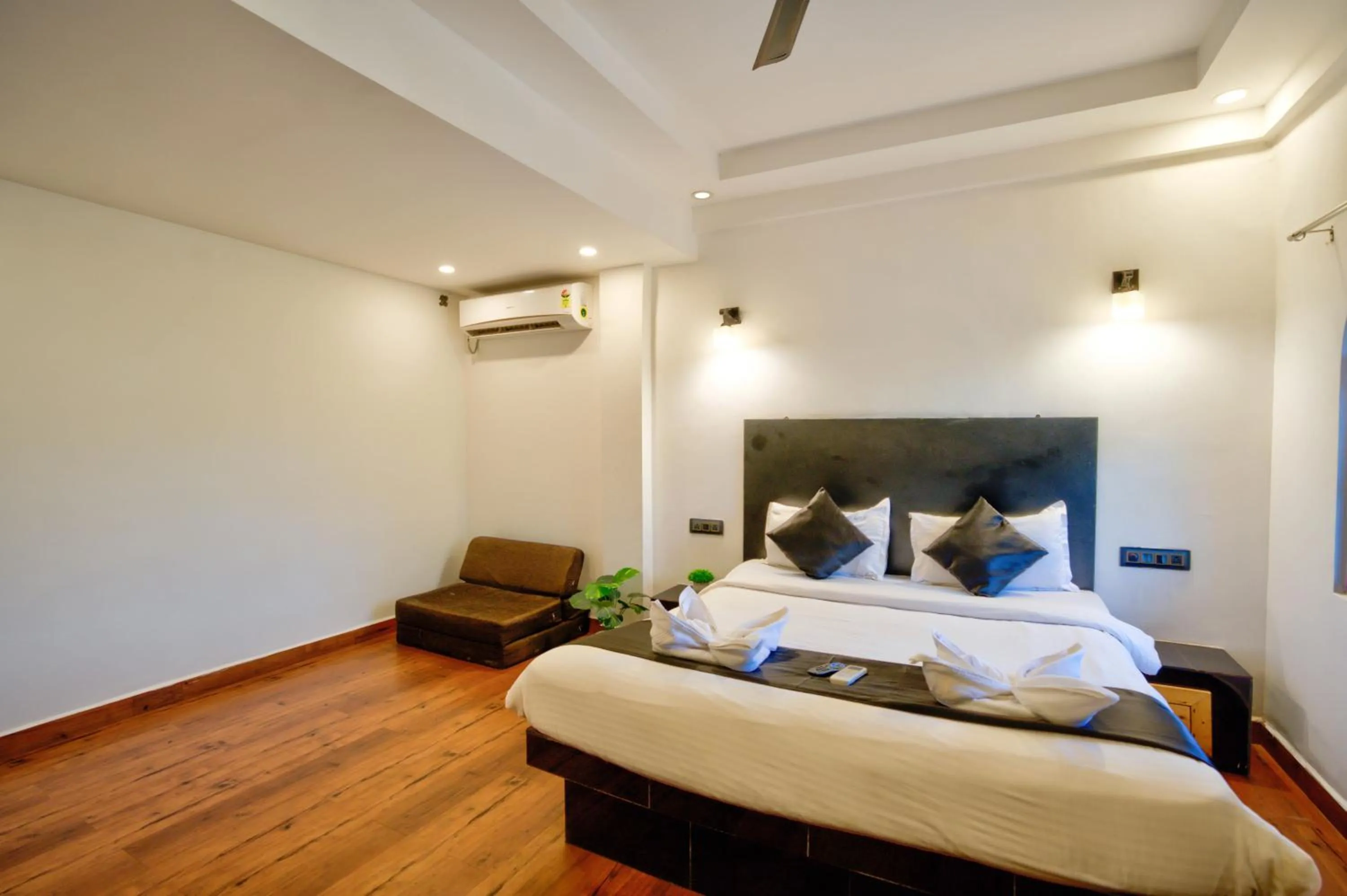 Bed in Hotel Vaggi's Place