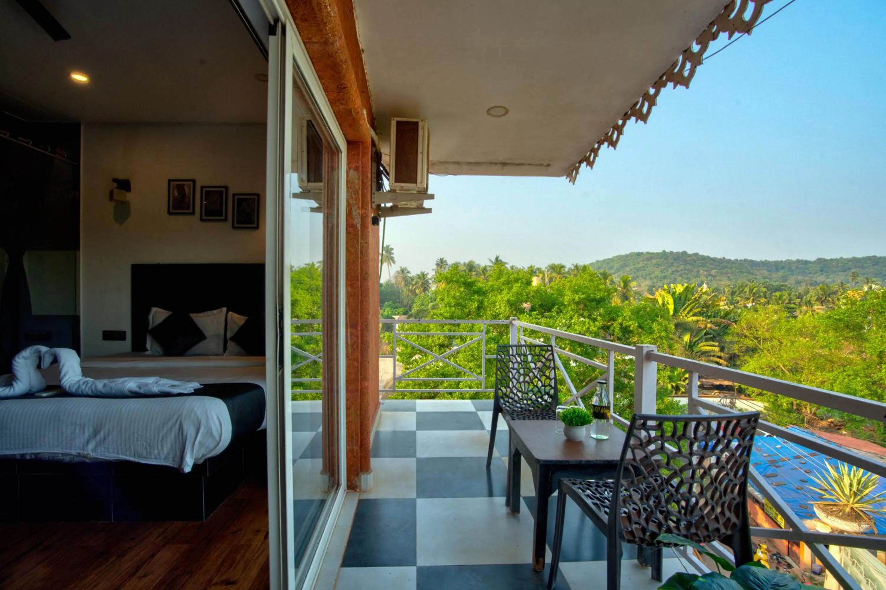 Bed in Hotel Vaggi's Place