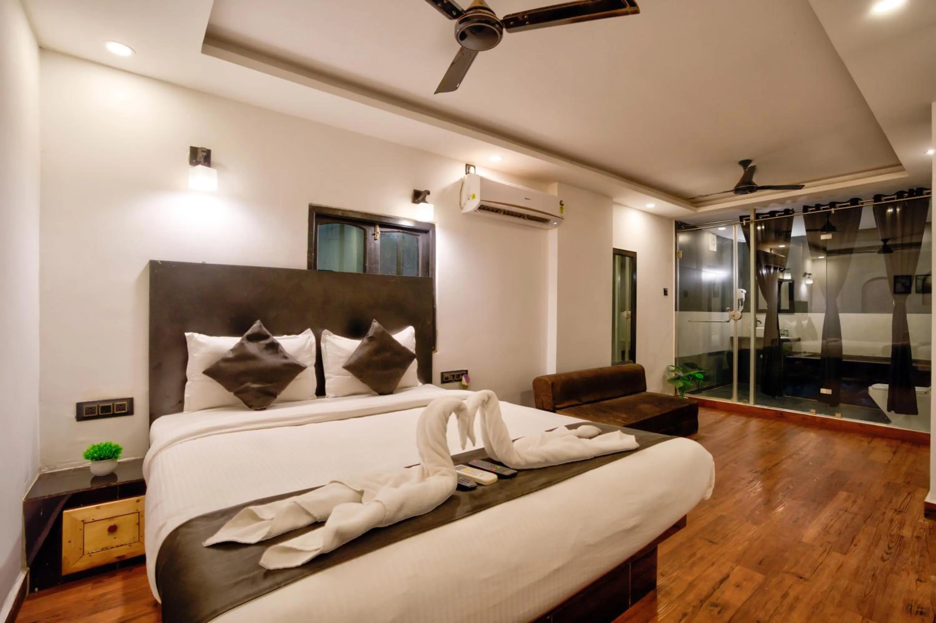 Bed in Hotel Vaggi's Place