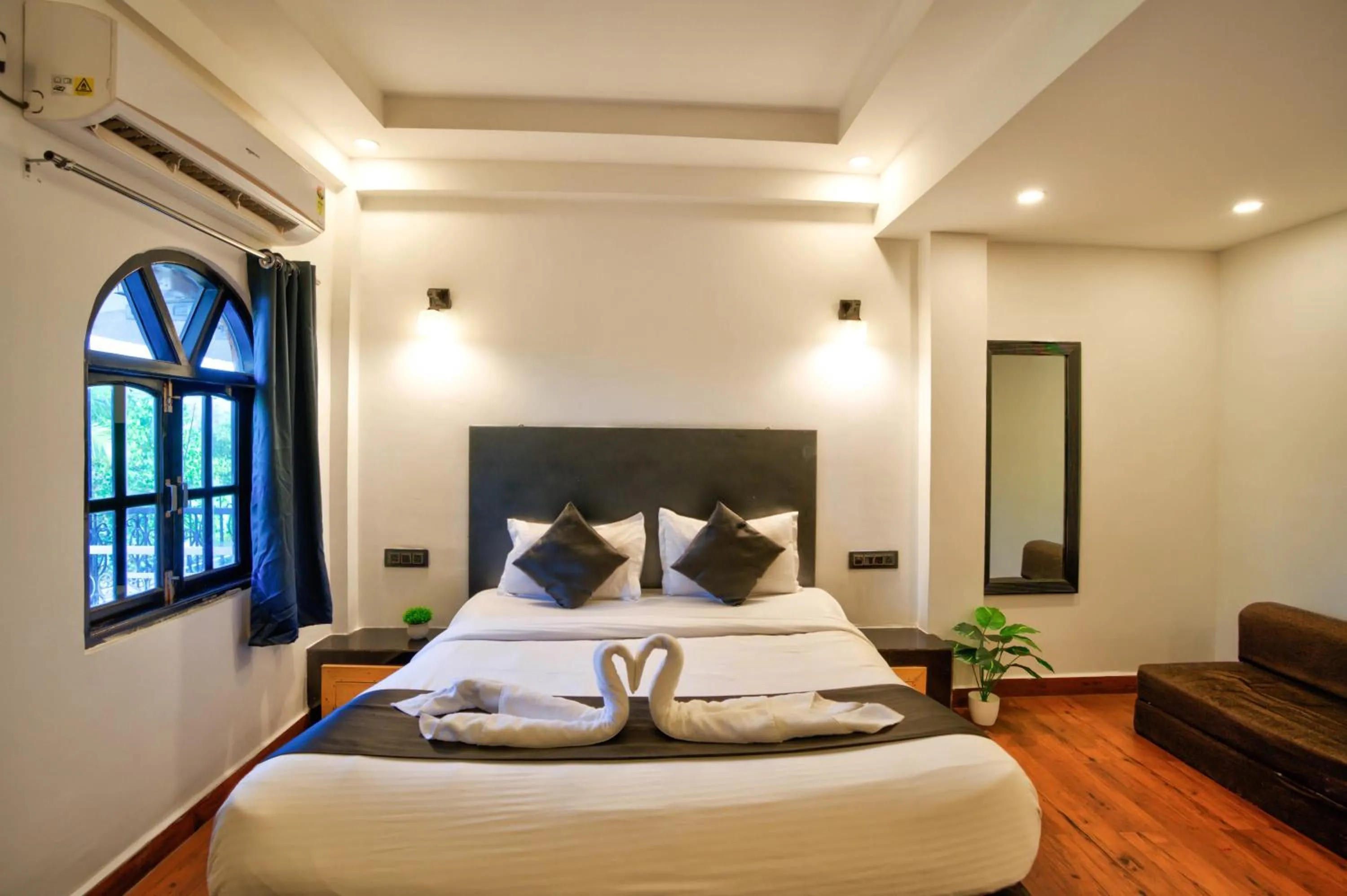 Bed in Hotel Vaggi's Place