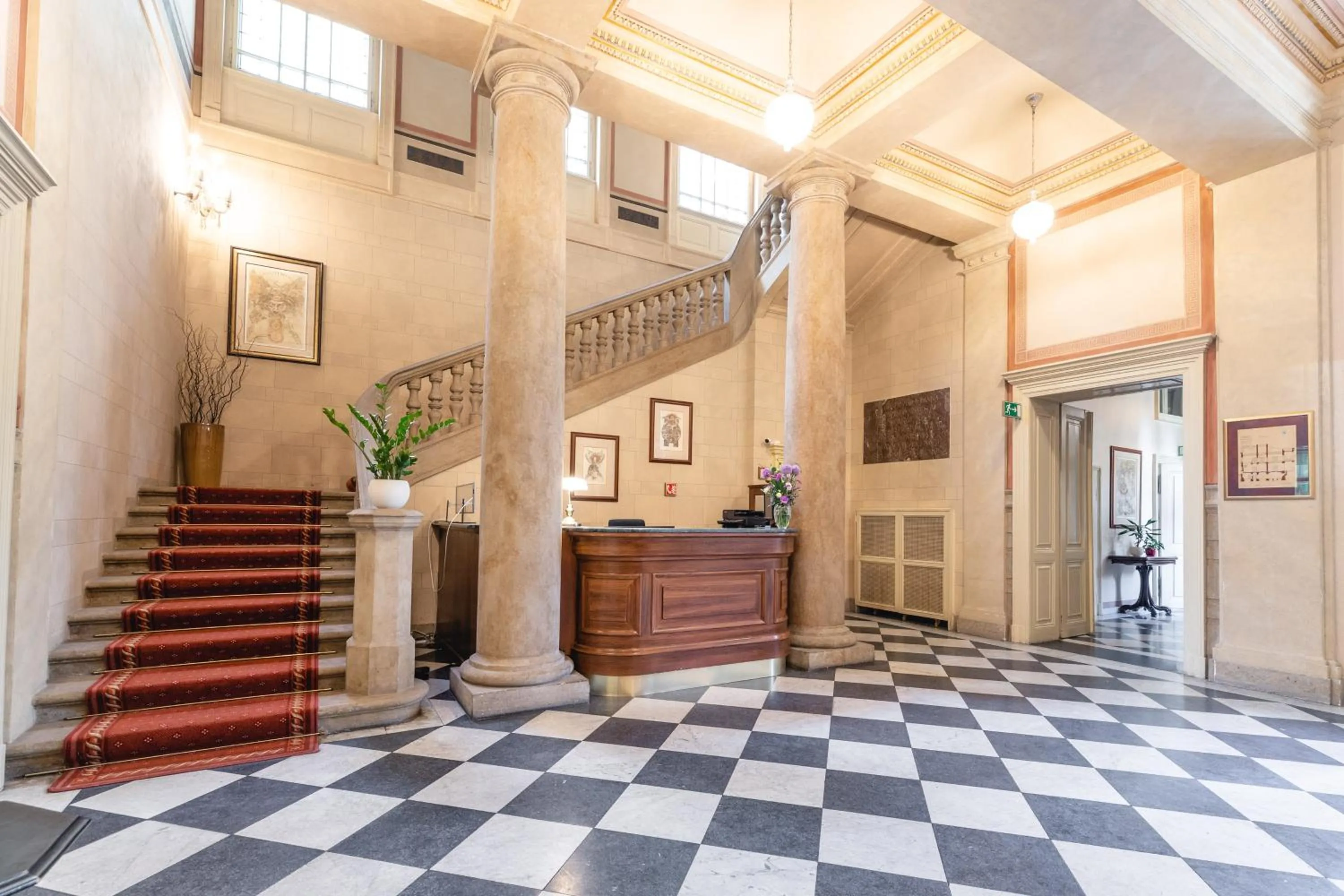 Lobby or reception in Vila Lanna