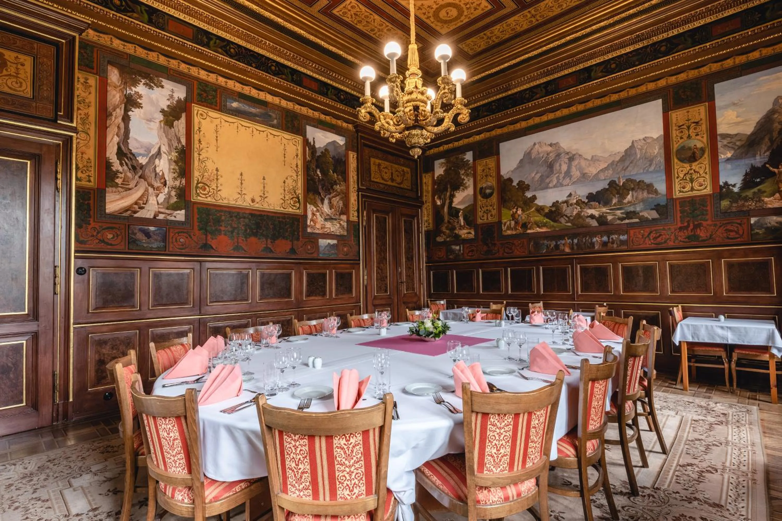 Seating area in Vila Lanna