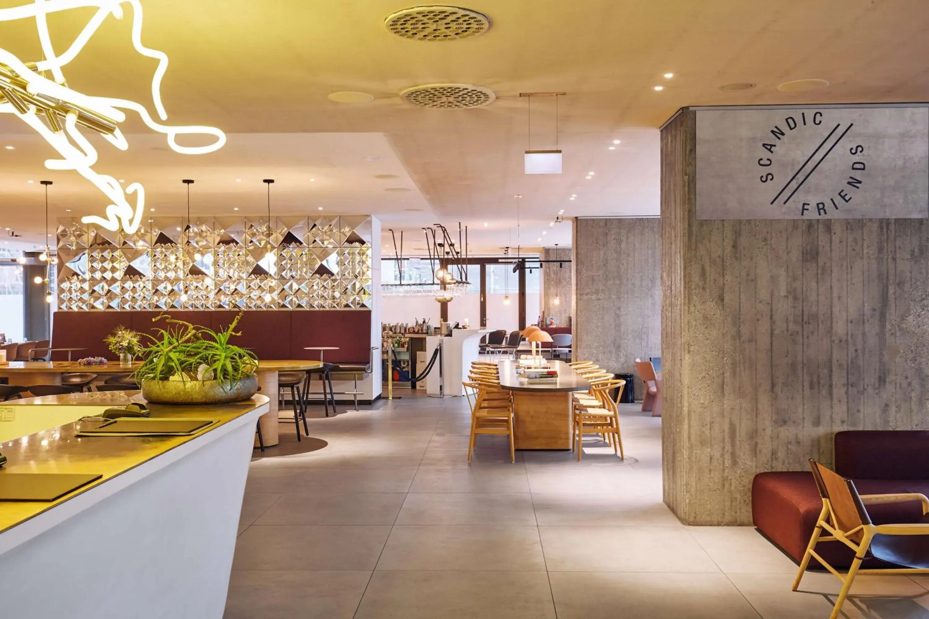 Lobby or reception in Scandic Frankfurt Museumsufer Lobby or reception in Scandic Frankfurt Museumsufer