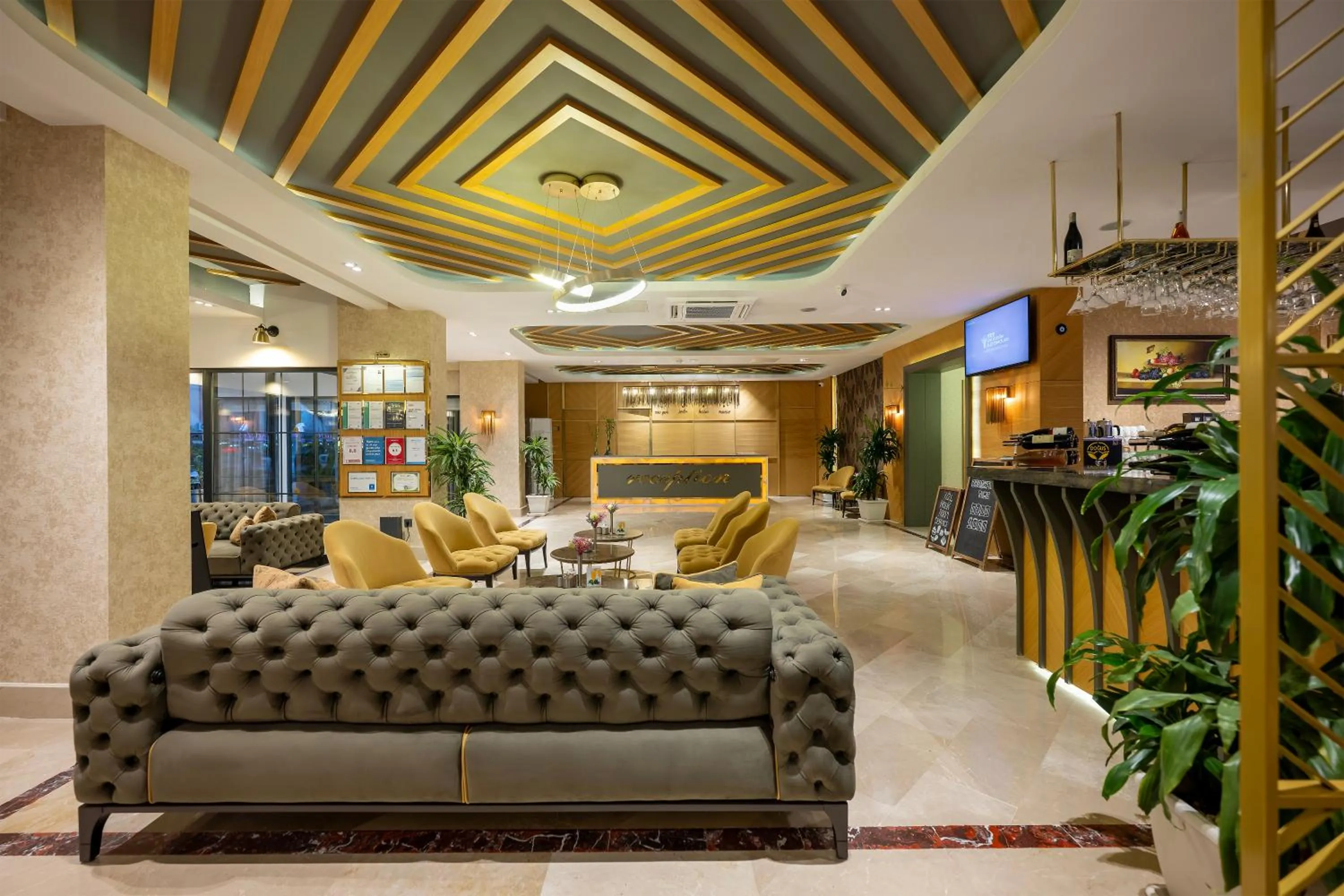 Seating area in Sealife Lounge - Adult only