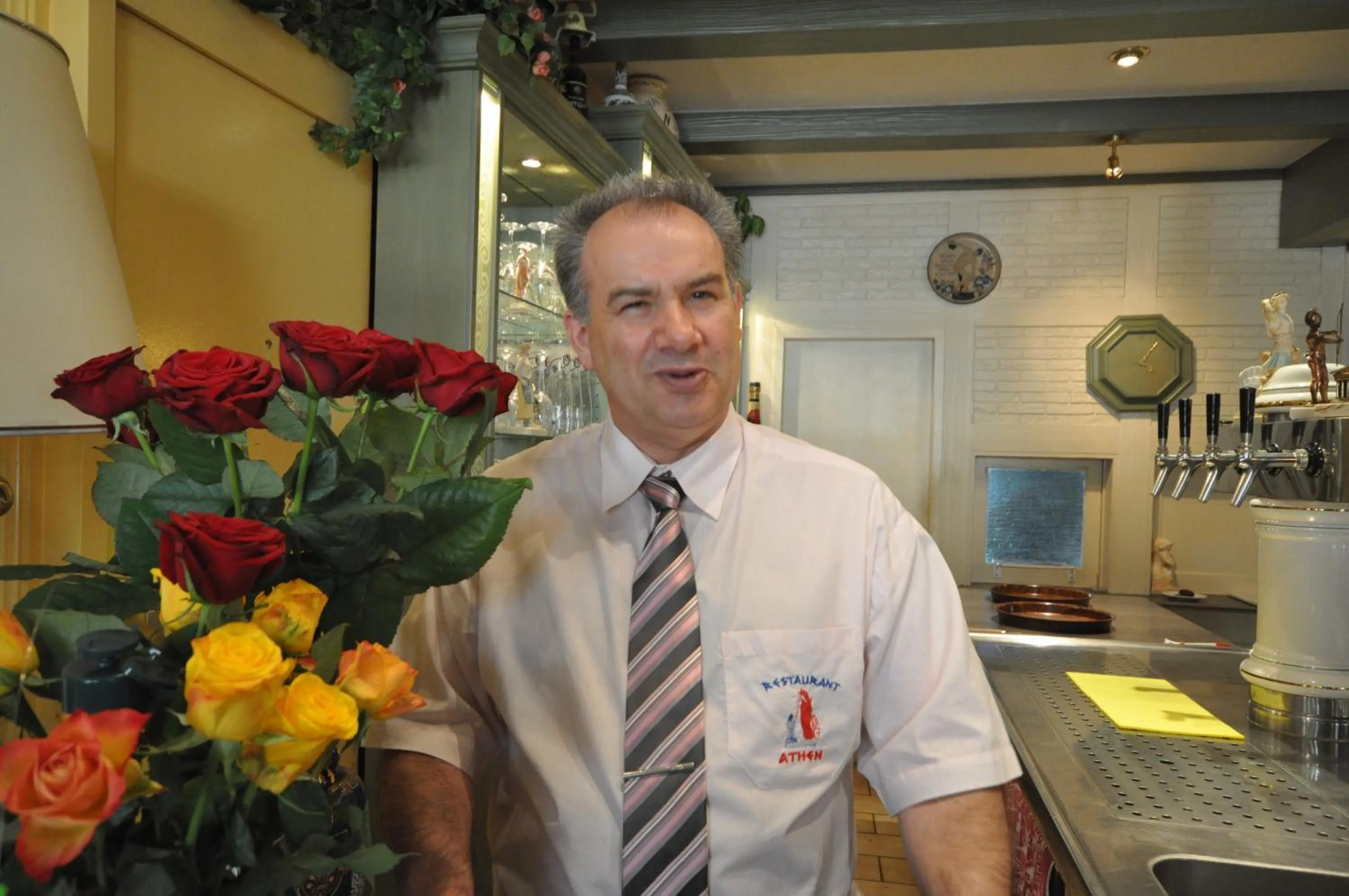 Staff in Hotel Restaurant "Athen"
