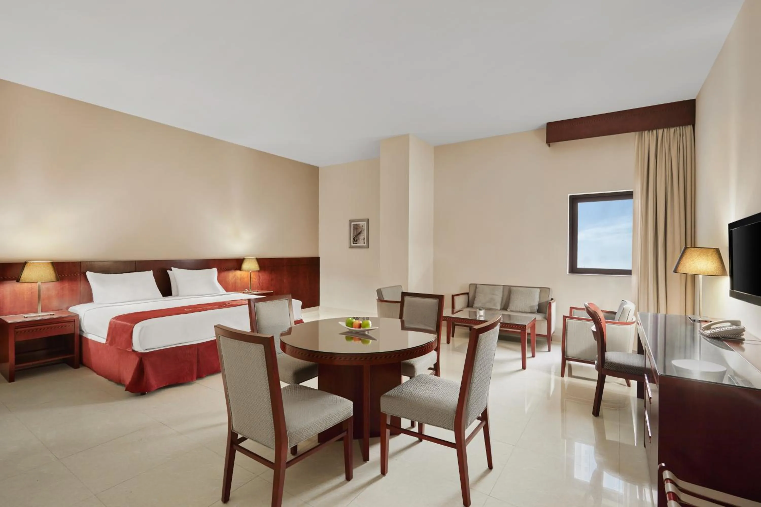 Living room, Bed in Makarem Mina Hotel