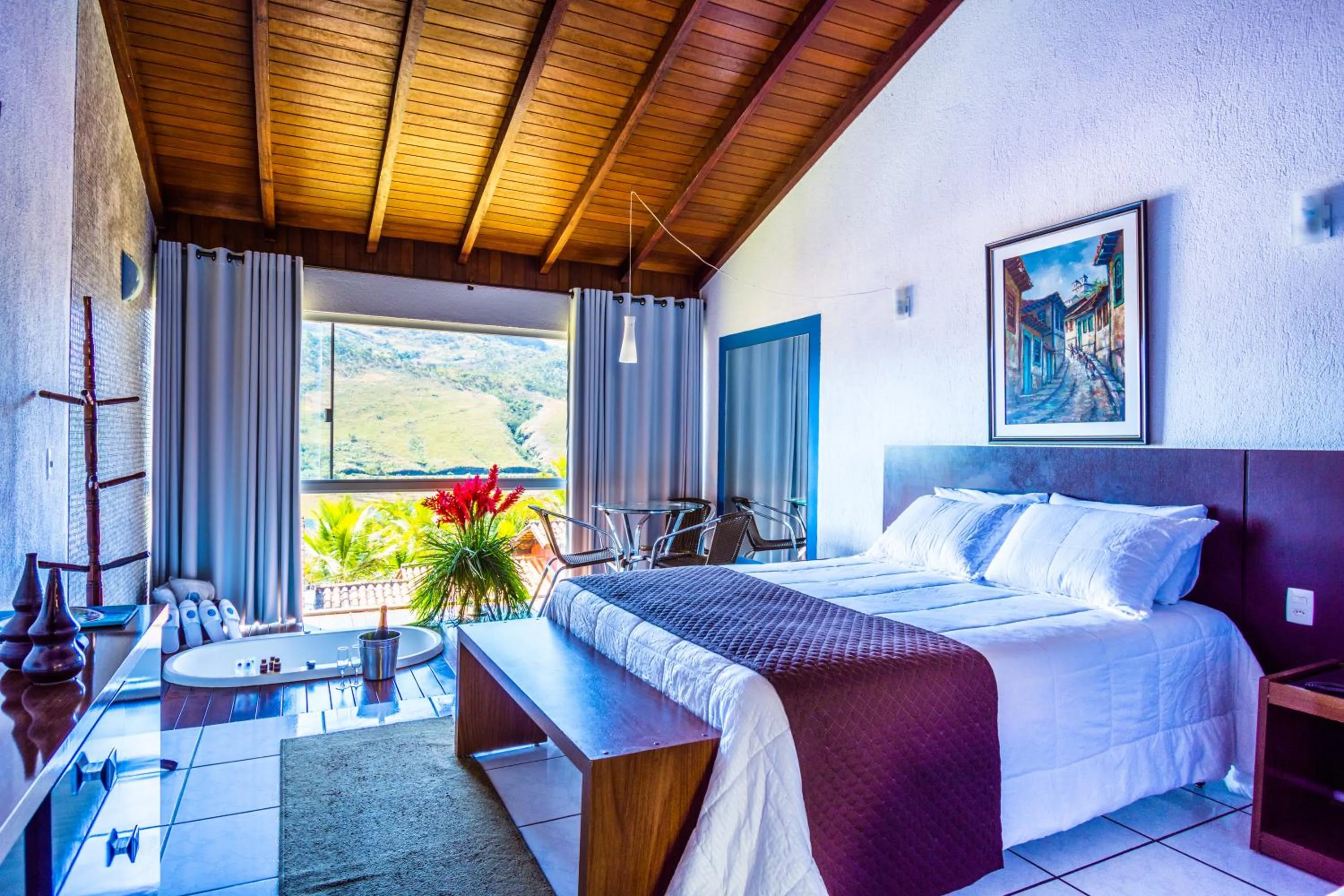 Bed in Balneário do Lago Hotel