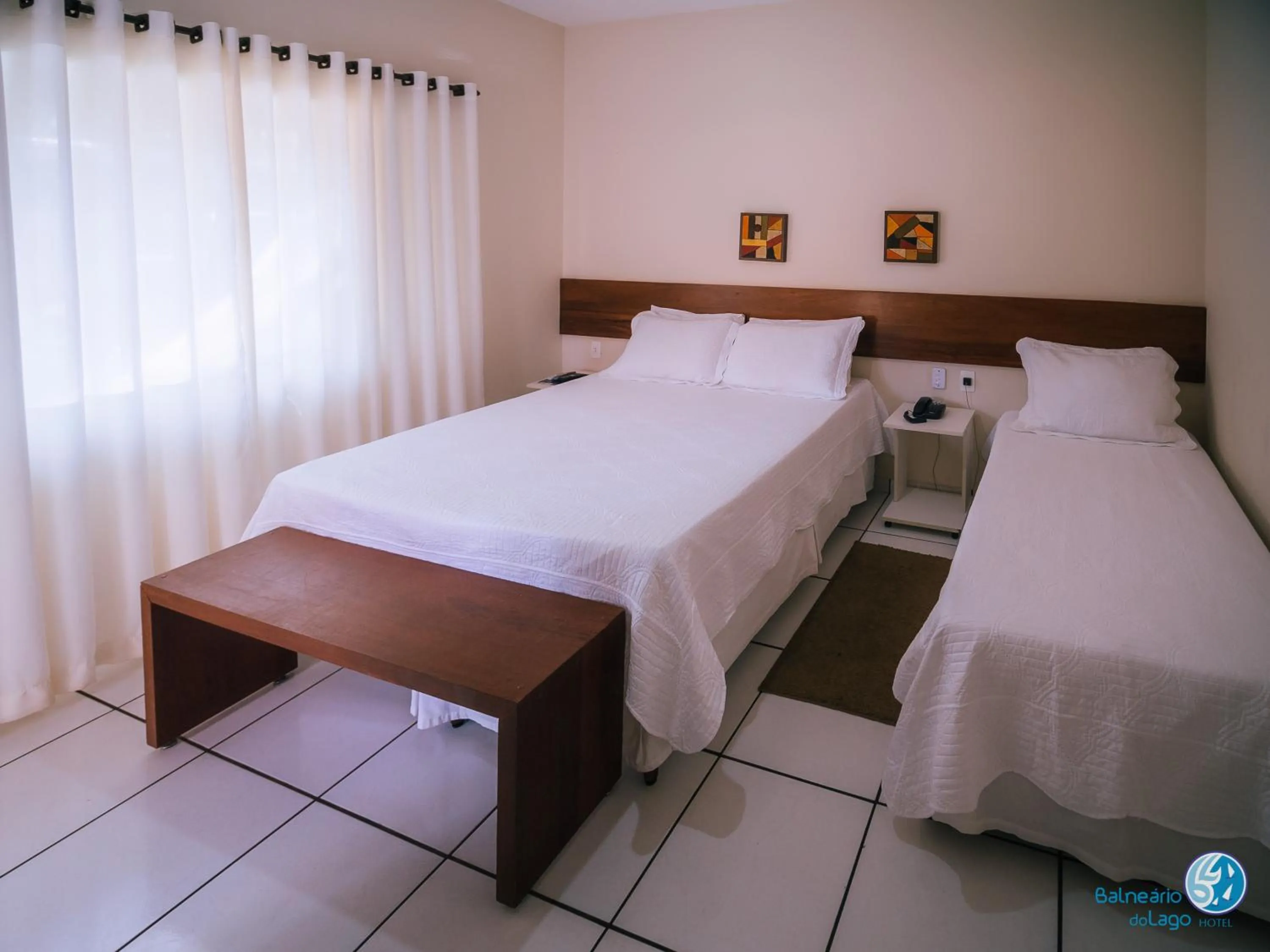 Bed in Balneário do Lago Hotel