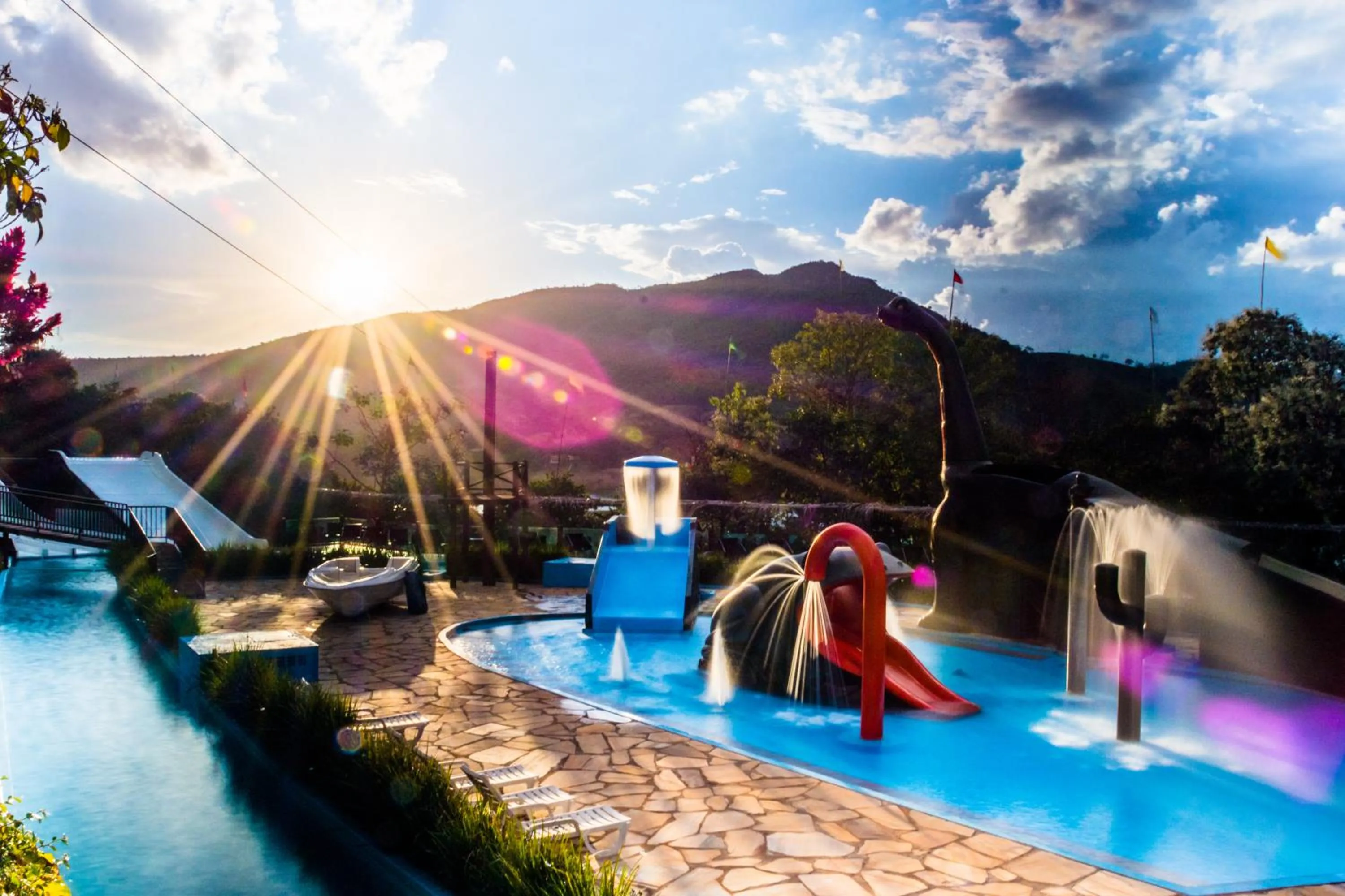 Aqua park in Balneário do Lago Hotel