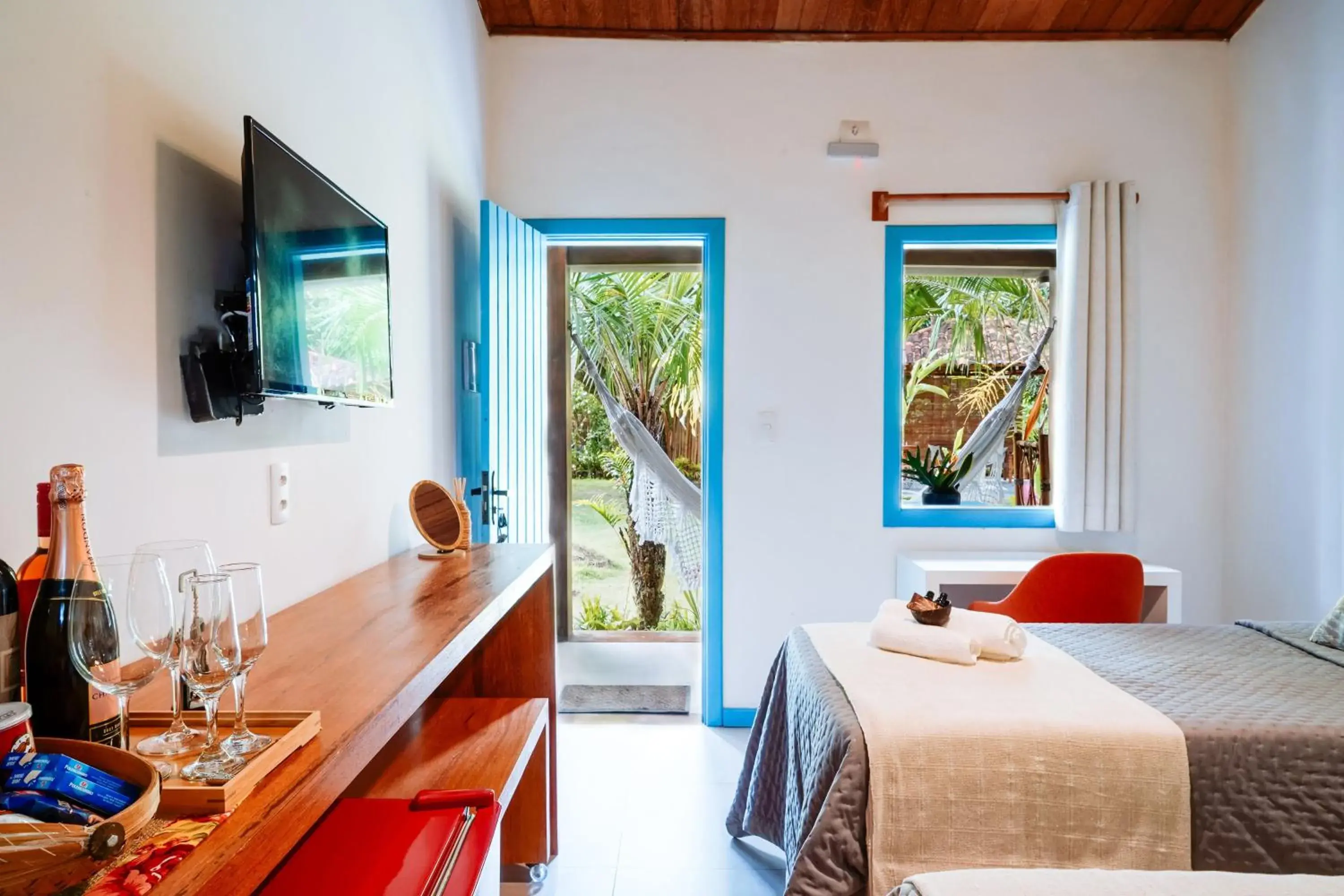 Double or Twin Room with Balcony in Aqualtune Pousada Double or Twin Room with Balcony in Aqualtune Pousada