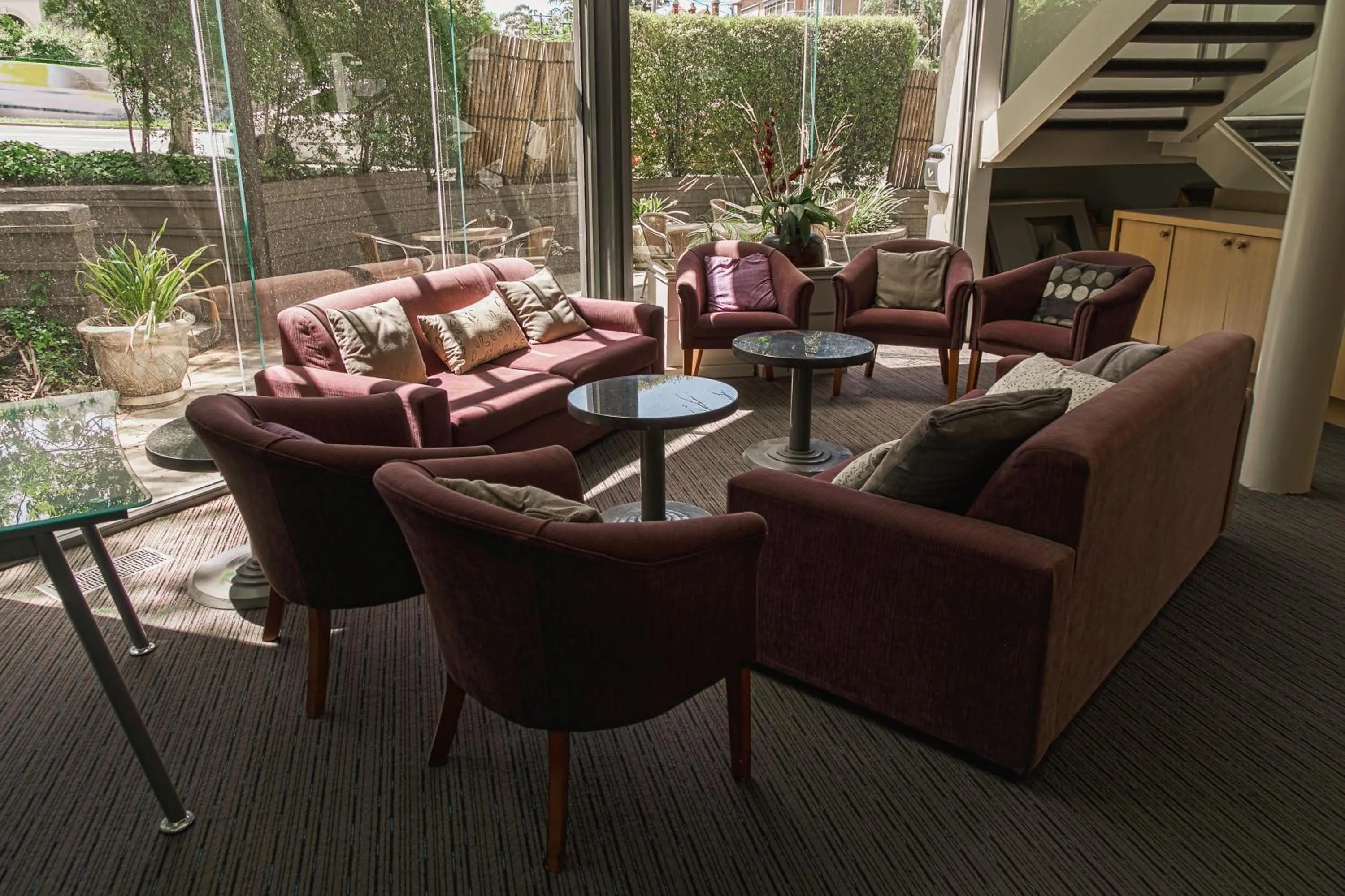 Seating area in Melbourne Kew Central Apartments Official