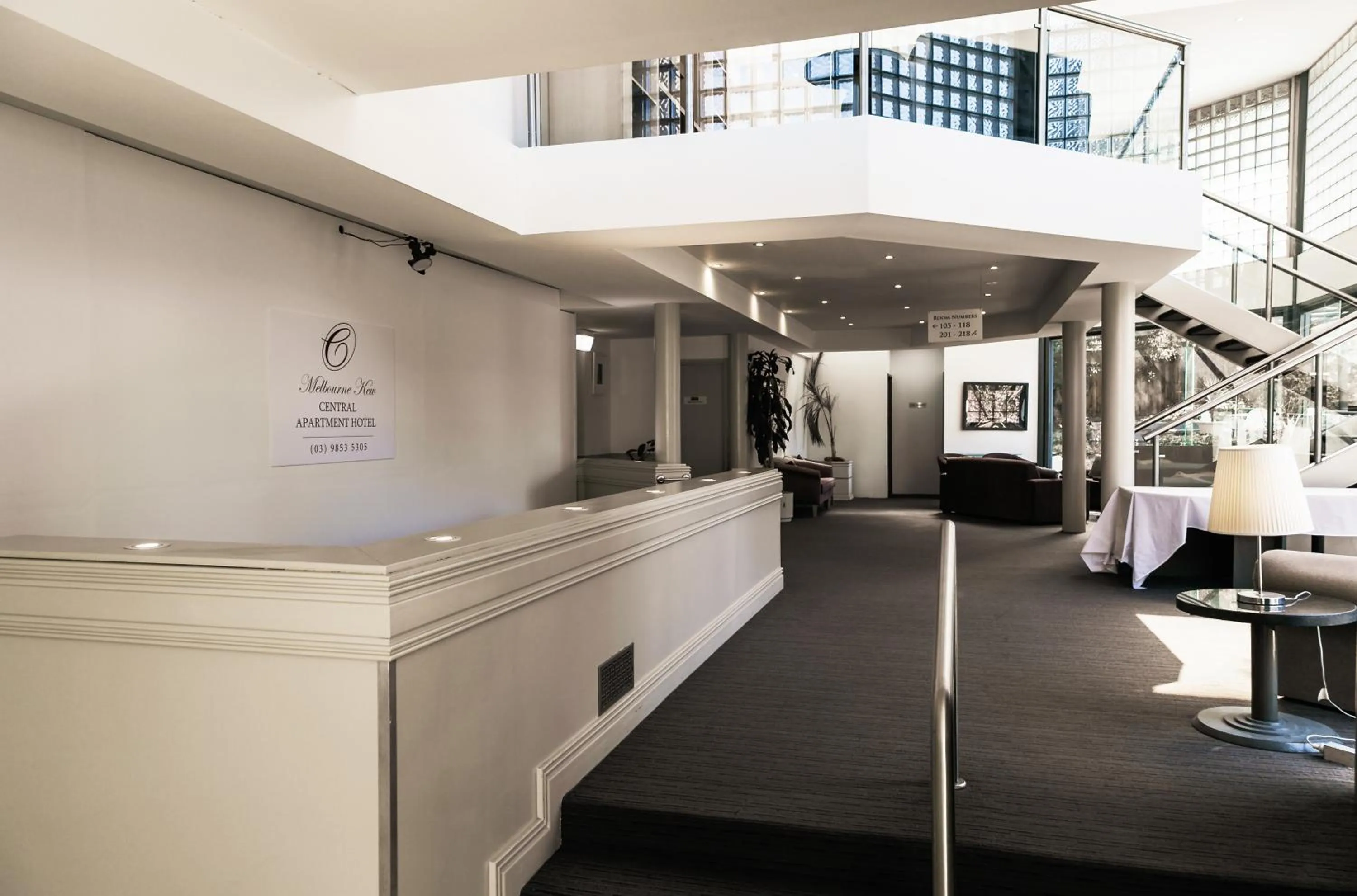 Lobby or reception in Melbourne Kew Central Apartments Official