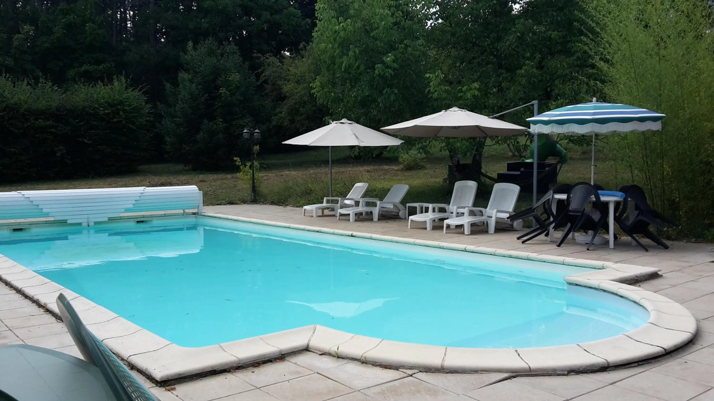 Pool view in Le Chateau de Prauthoy