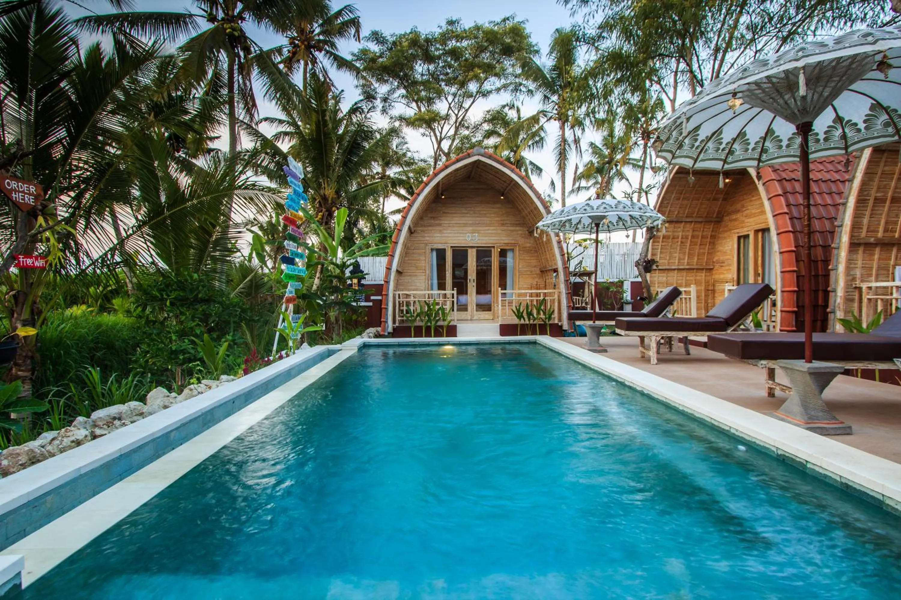 Swimming pool in Puri Lumbung Village
