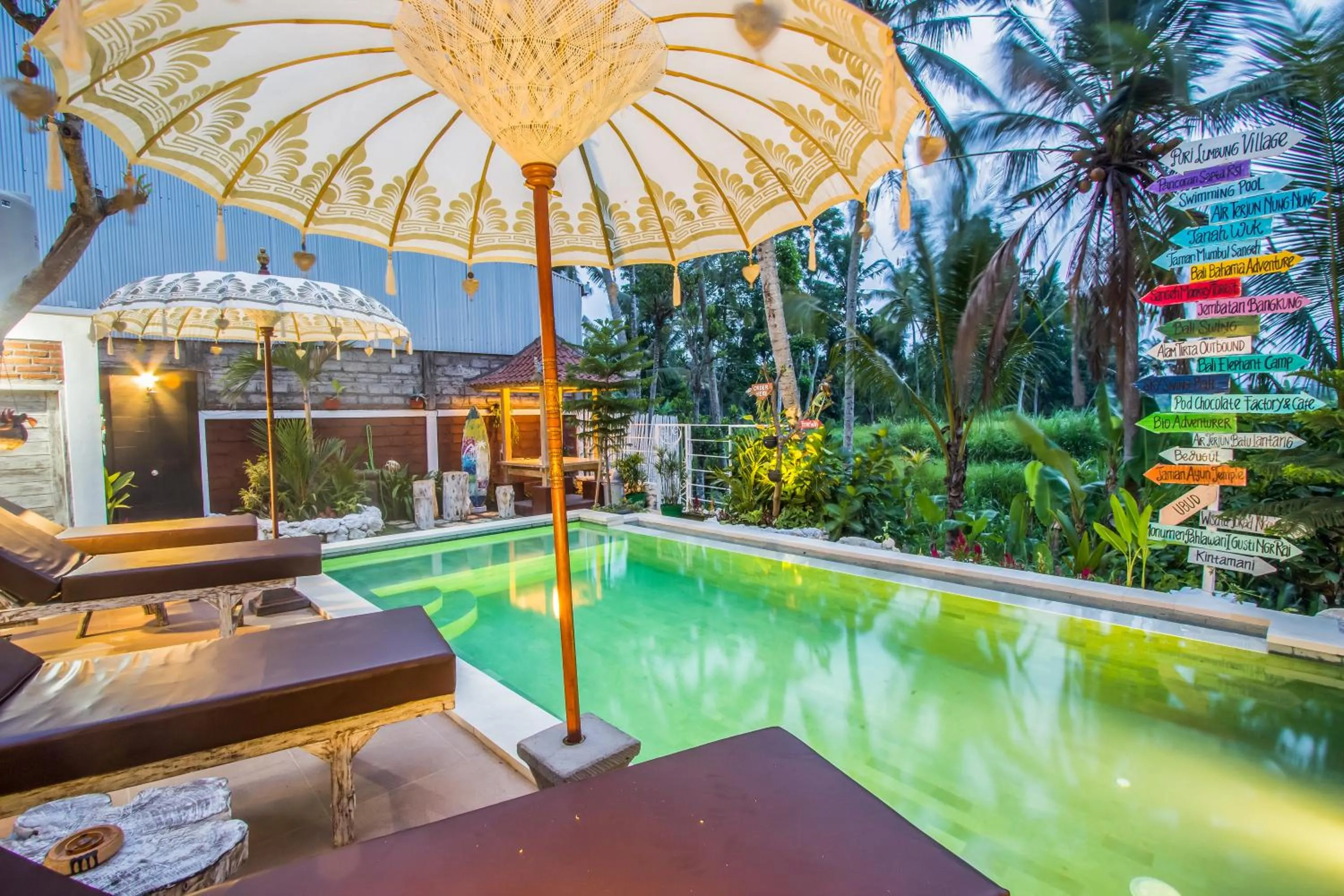 Swimming pool in Puri Lumbung Village