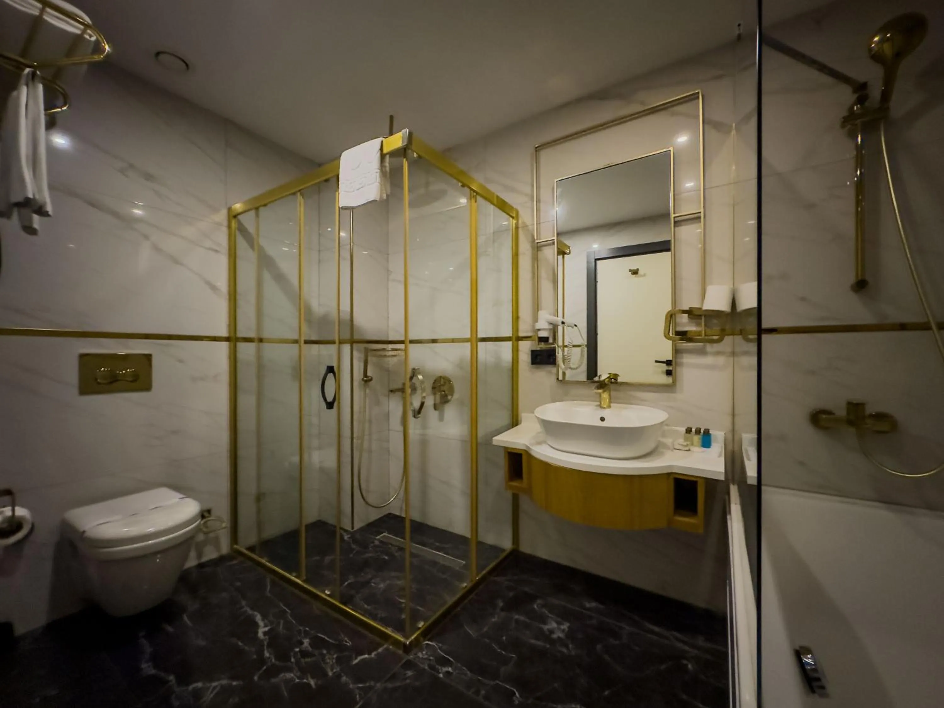 Shower in Leaf Port Hotel