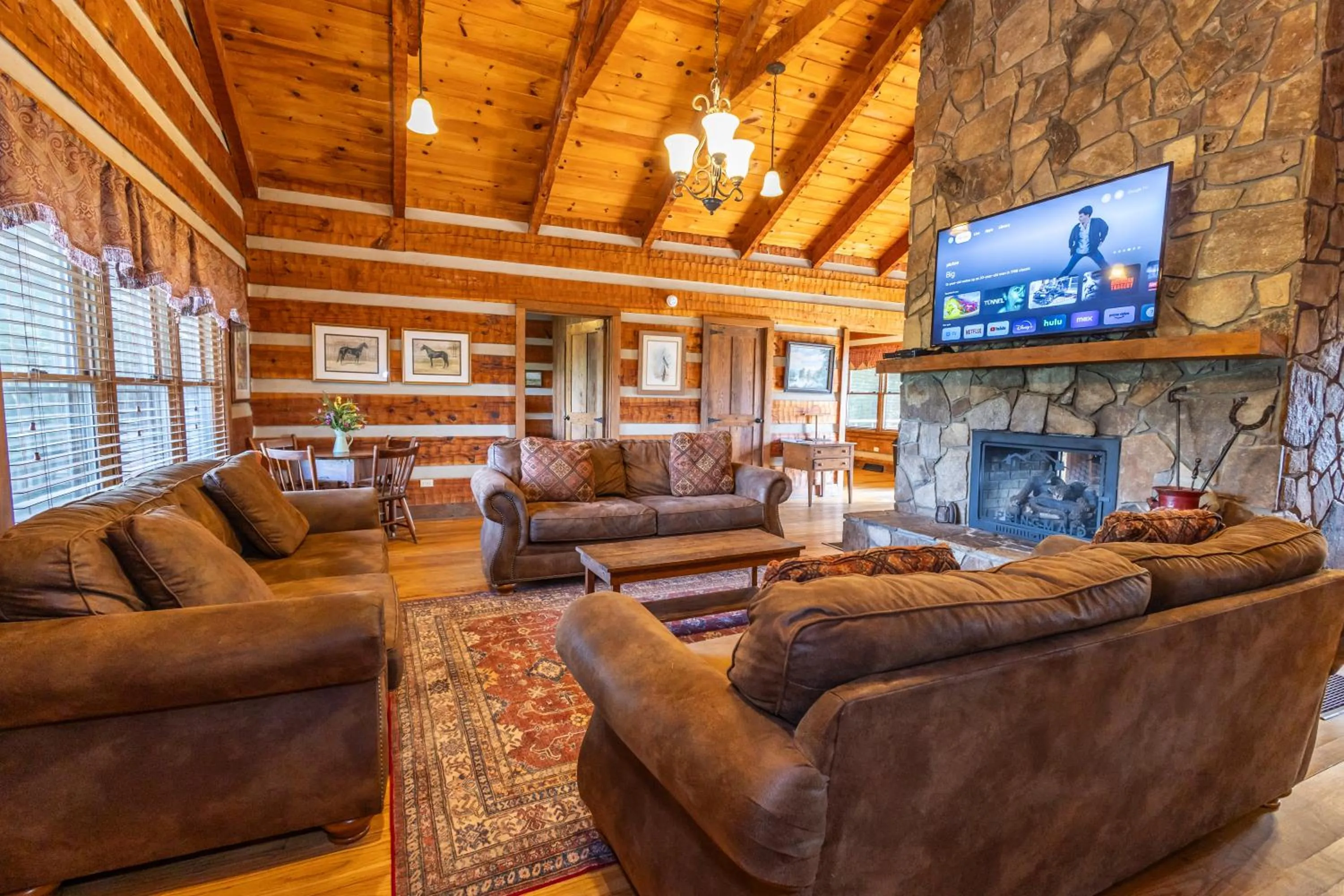 TV and multimedia in Springmaid Mountain Retreat & Stables