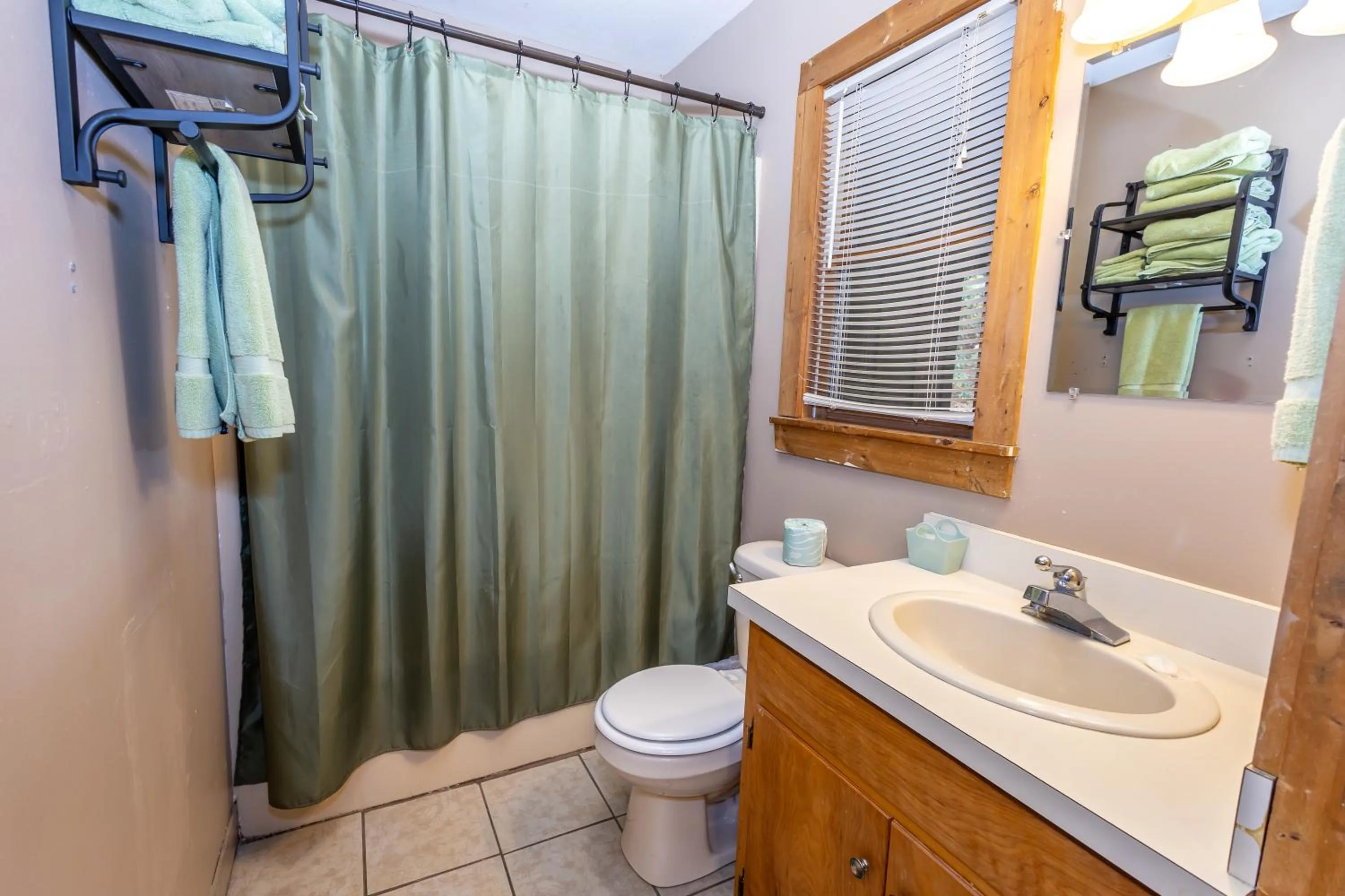 Bathroom in Springmaid Mountain Retreat & Stables