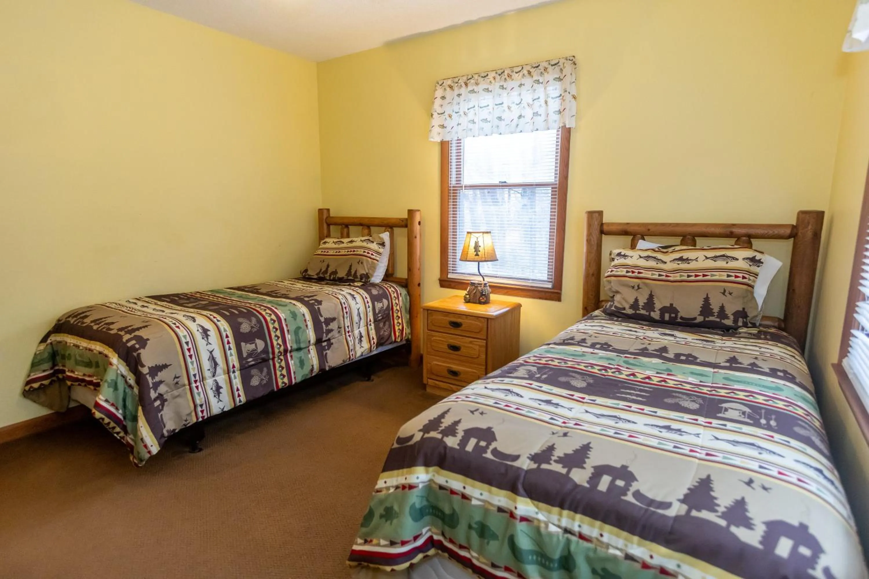 Bed in Springmaid Mountain Retreat & Stables