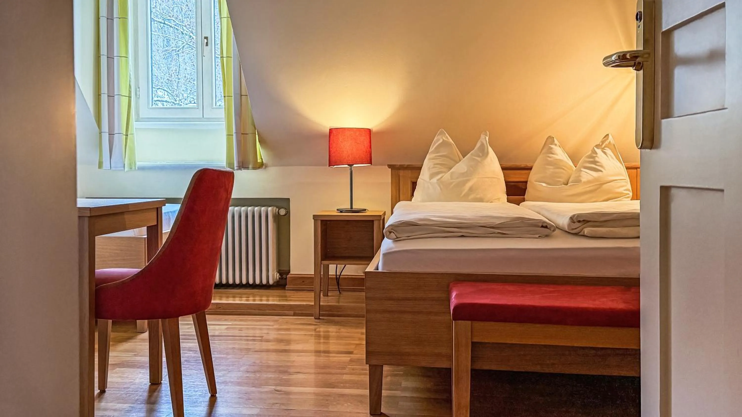 Bedroom, Bed in Wildbad Rothenburg