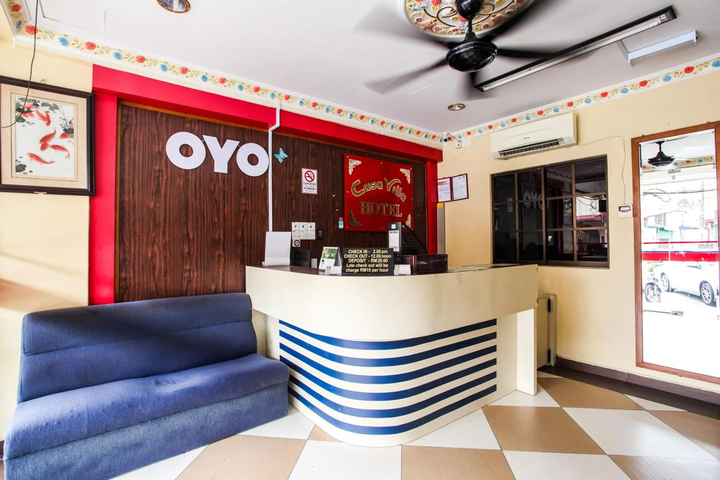 Lobby or reception in OYO 89549 Casavilla Hotel (city Centre) Taiping