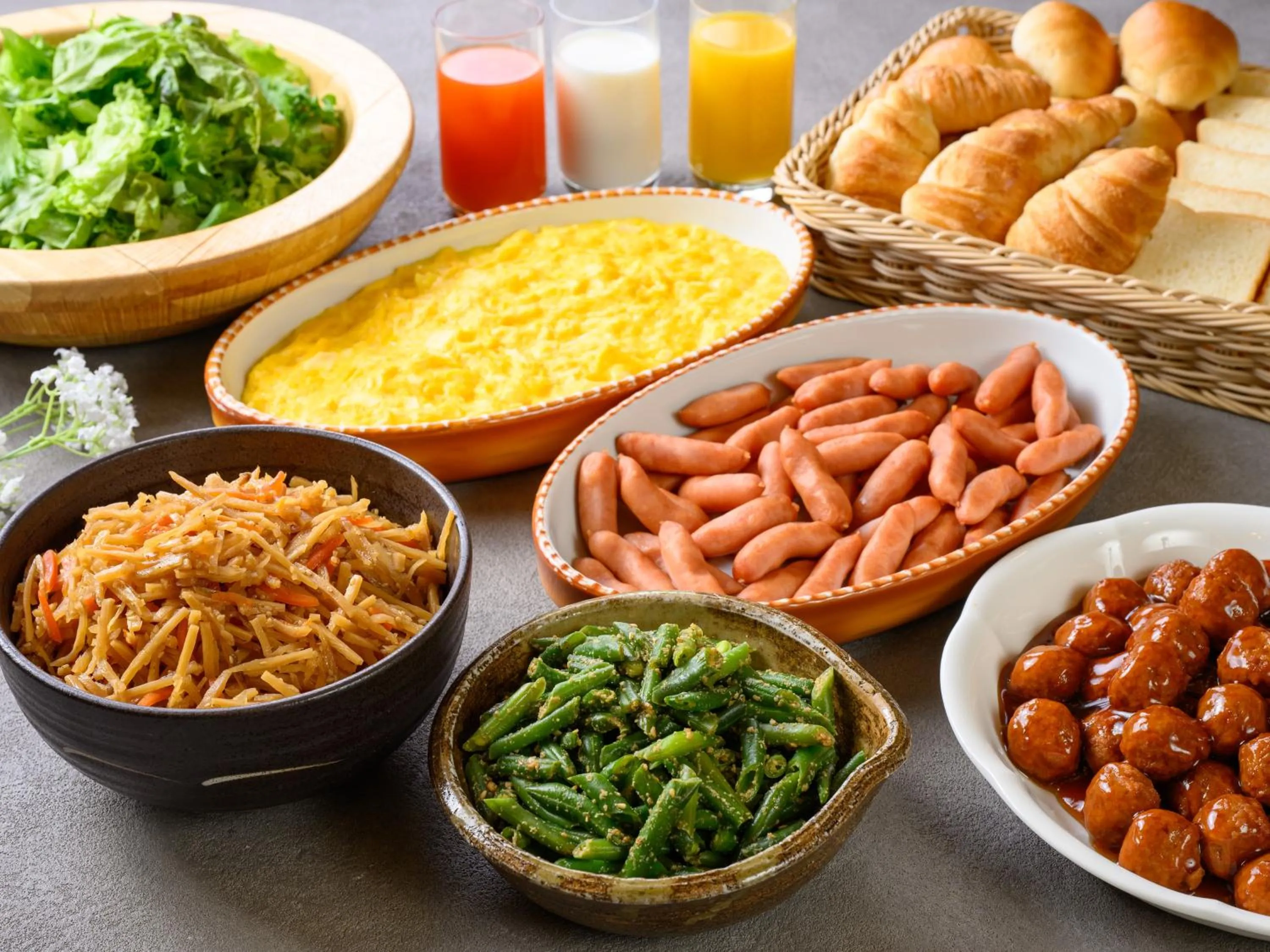 Breakfast in Hotel Econo Higashi Kanazawa