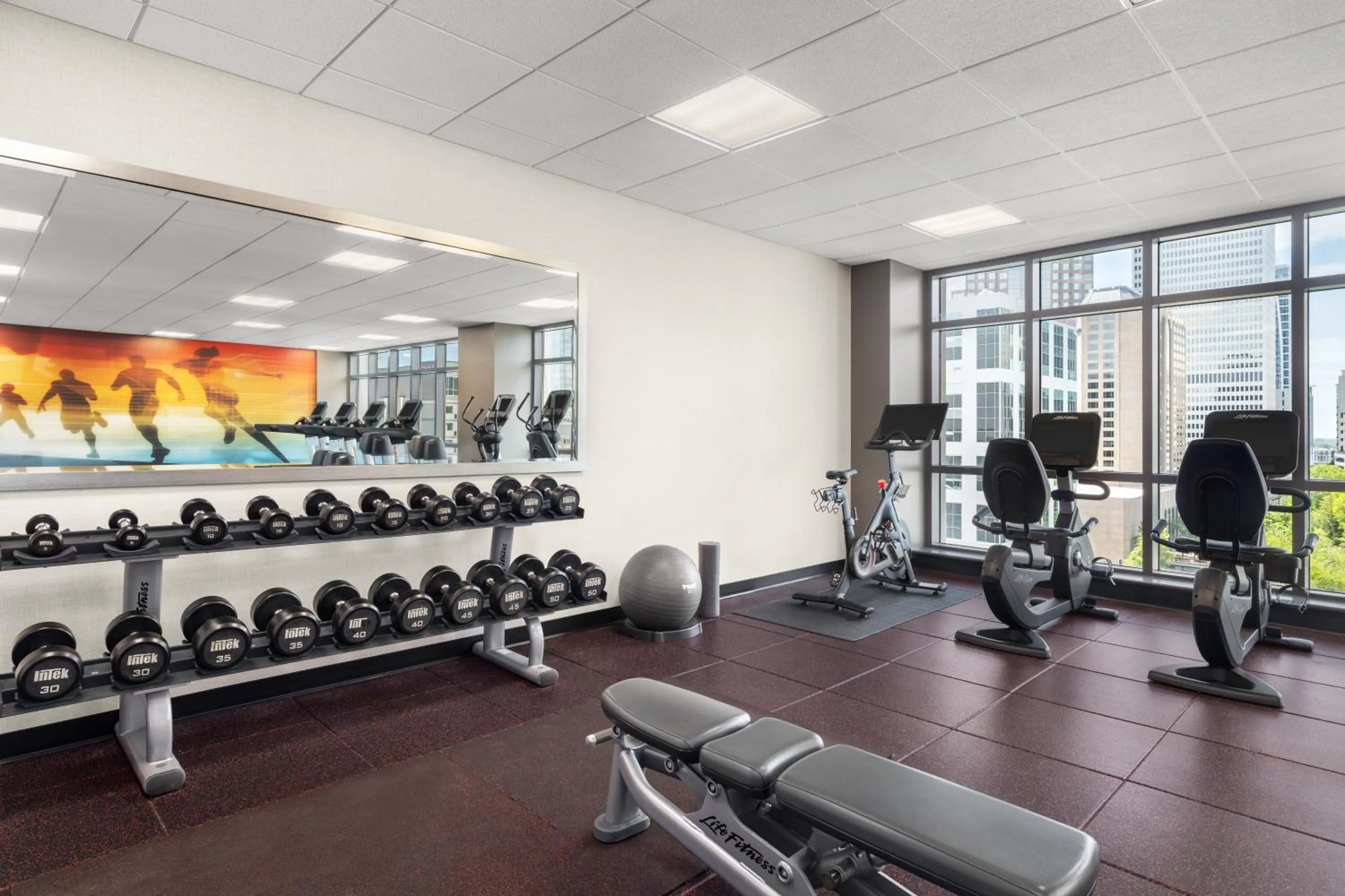 Fitness centre/facilities in Hyatt Place Charlotte Downtown