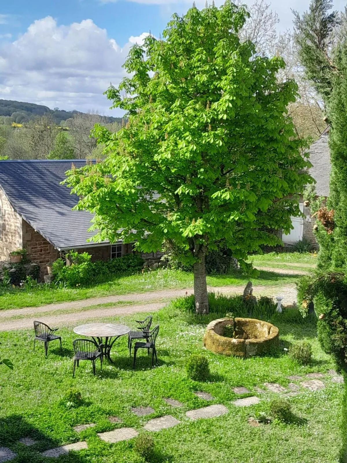 Garden view in Manoir de la Chapelle