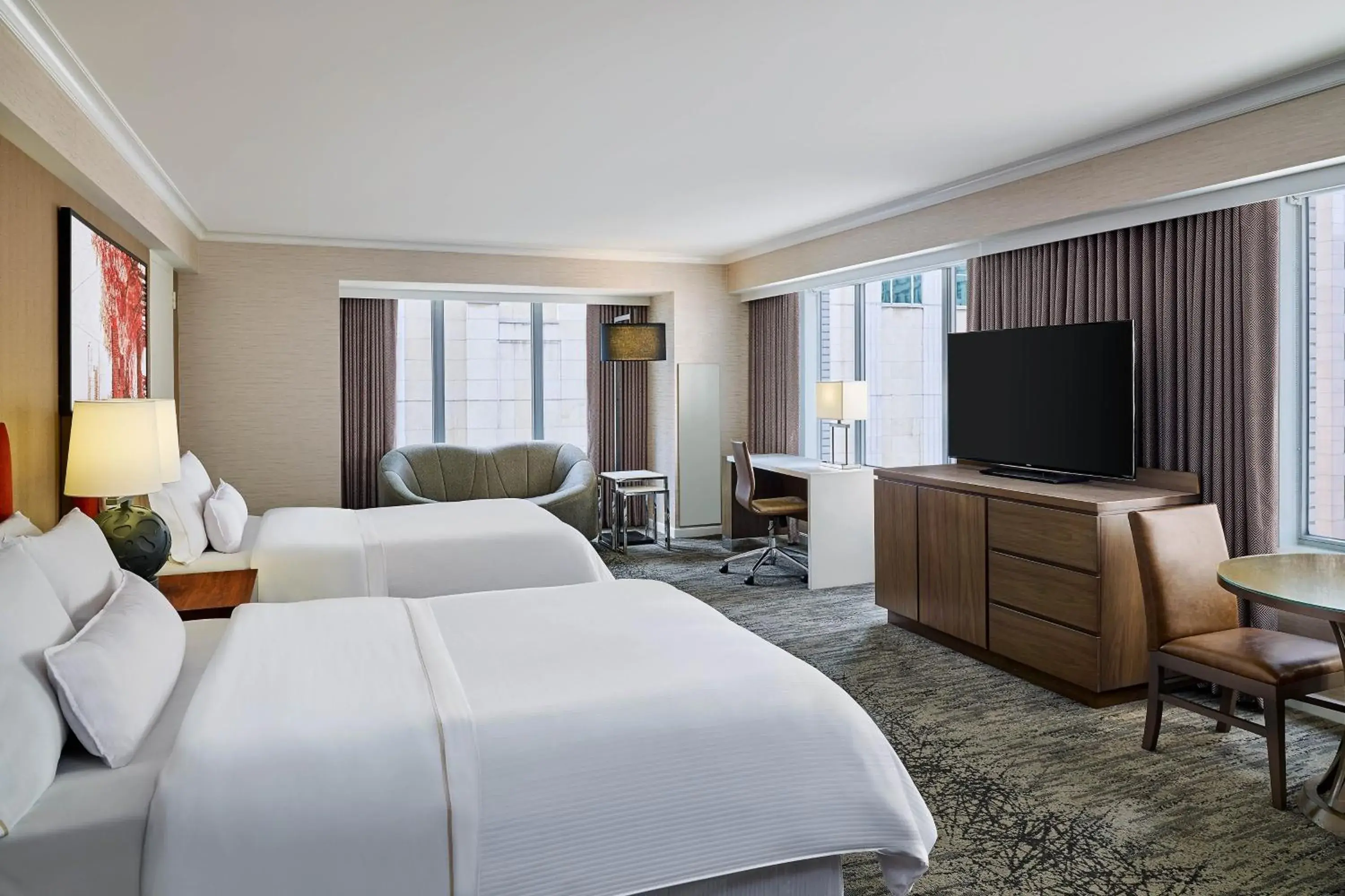 Corner Room with Two Double Beds in The Westin Michigan Avenue Chicago Corner Room with Two Double Beds in The Westin Michigan Avenue Chicago