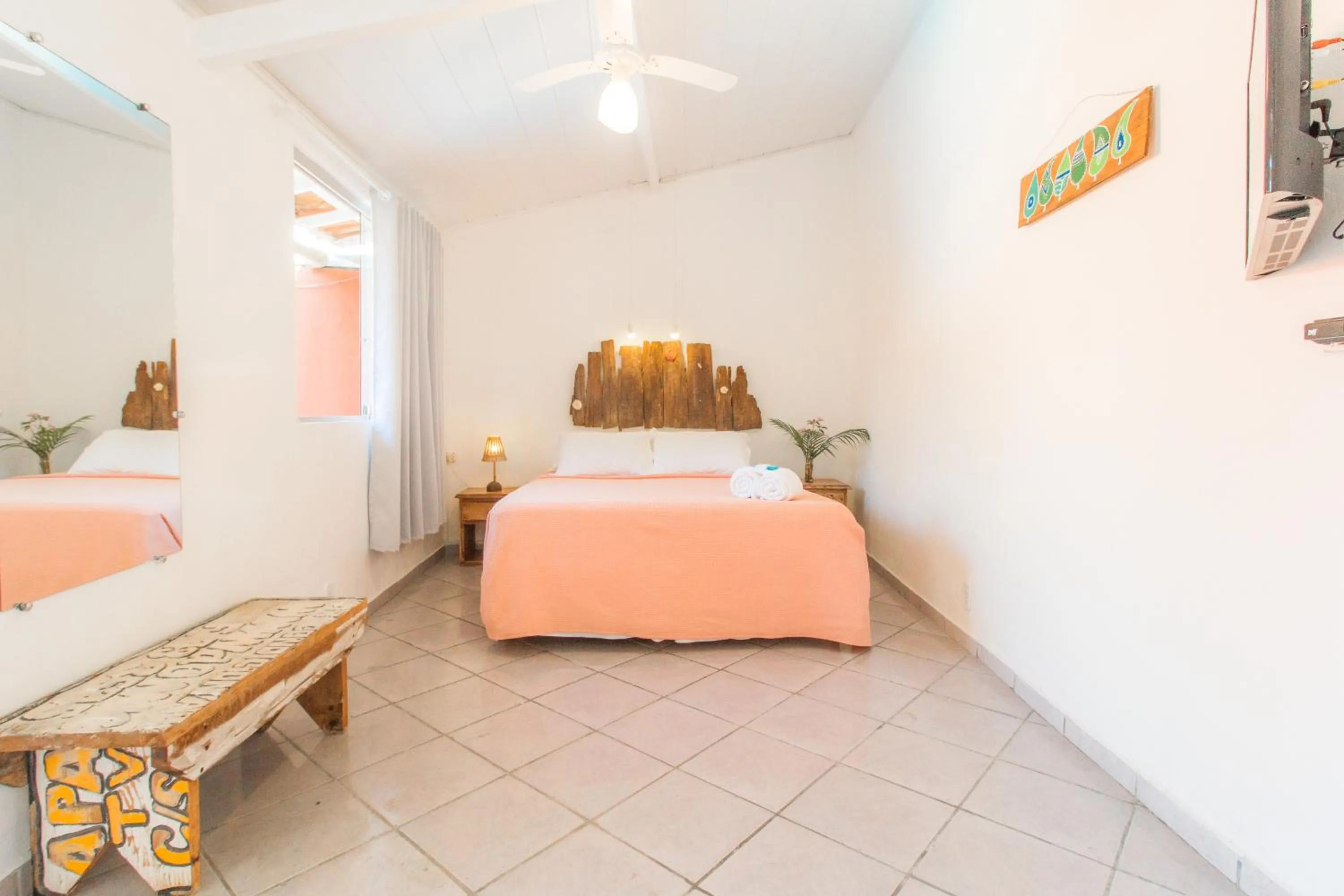 Bed in Pousada Viver a Vida