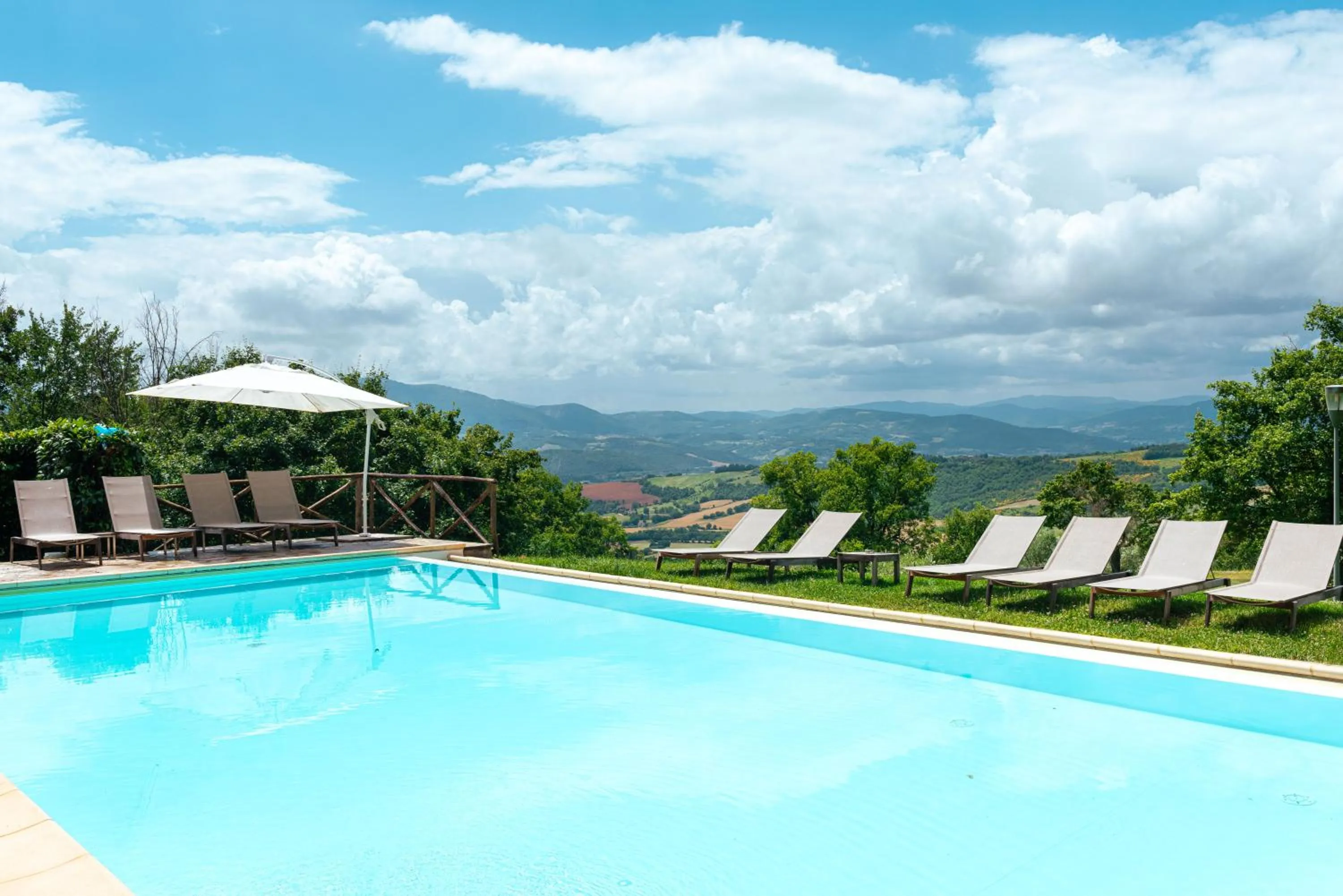 Pool view in Nikis Resort