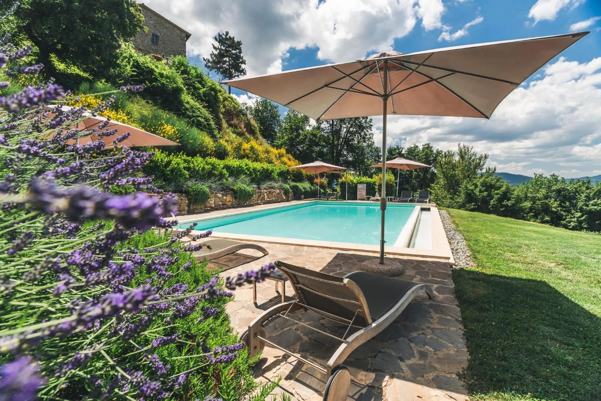 Pool view in Nikis Resort