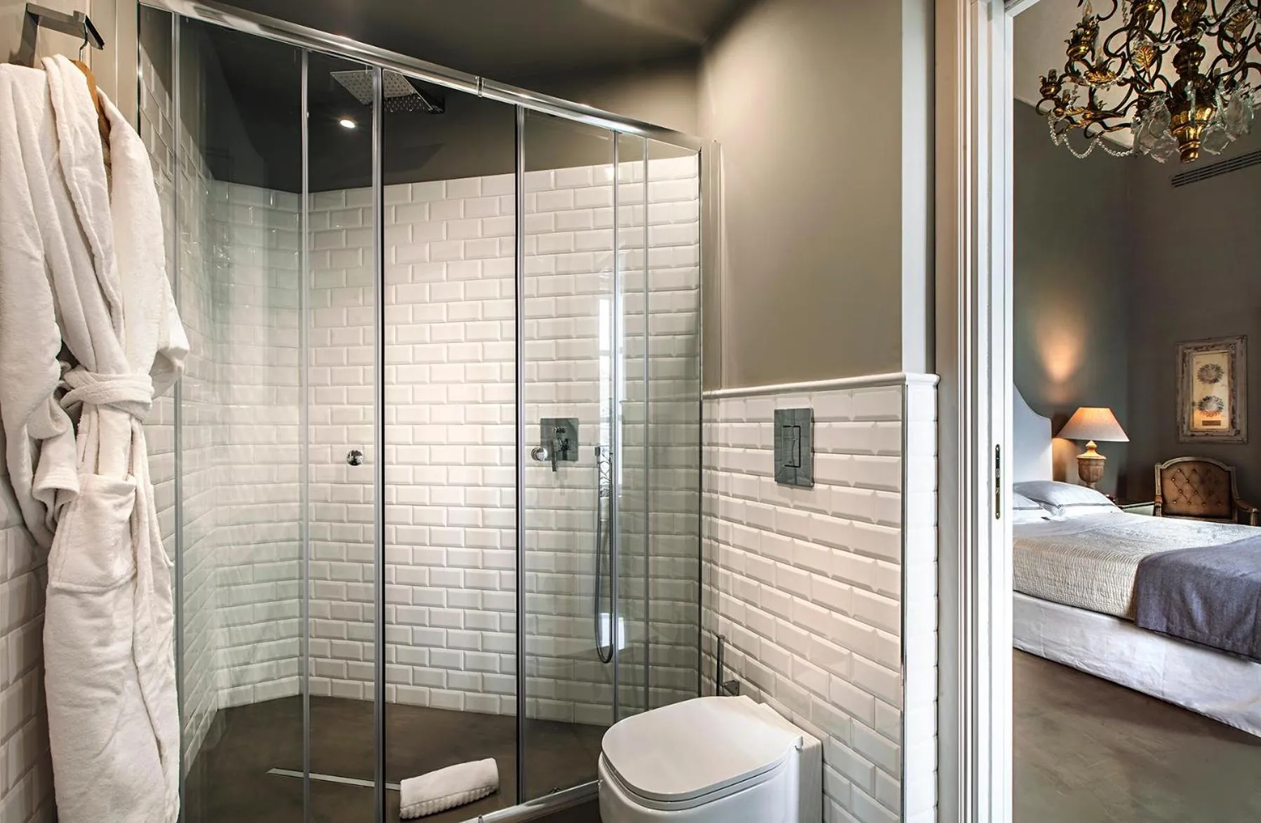 Bathroom, Bed in Seven Rooms Villadorata