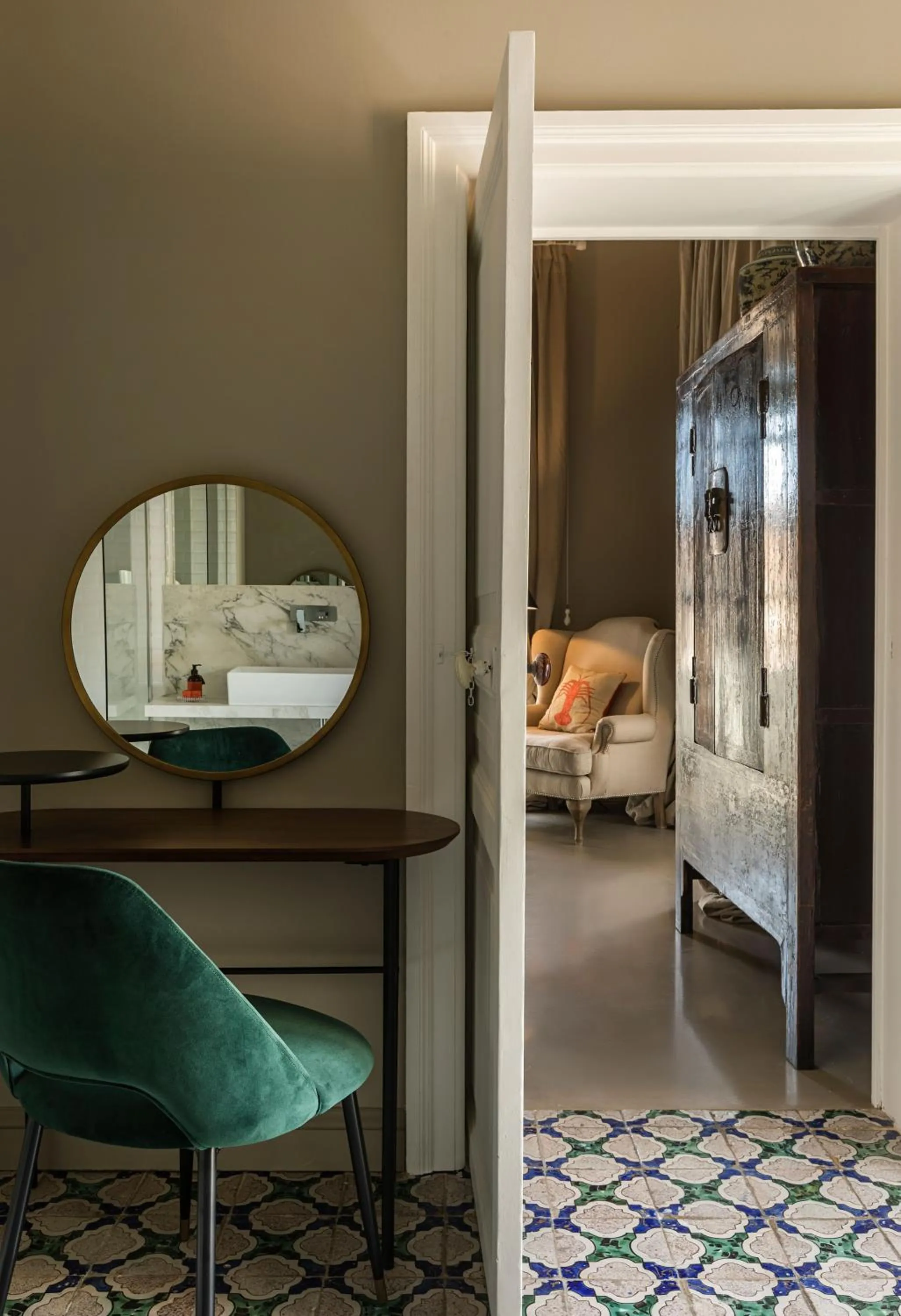 Bathroom, Bed in Seven Rooms Villadorata