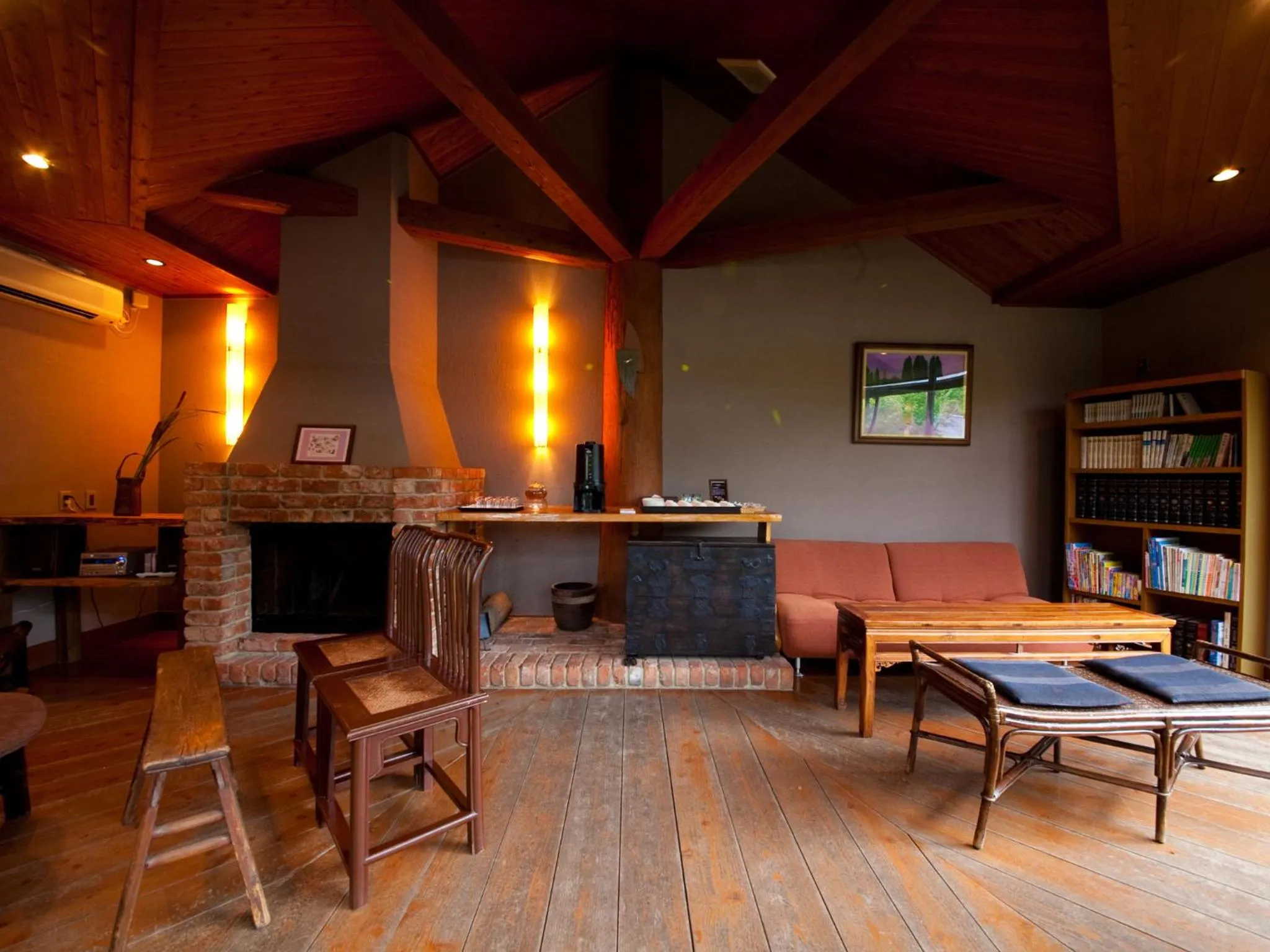 Lounge or bar in Yufuin Gettouan