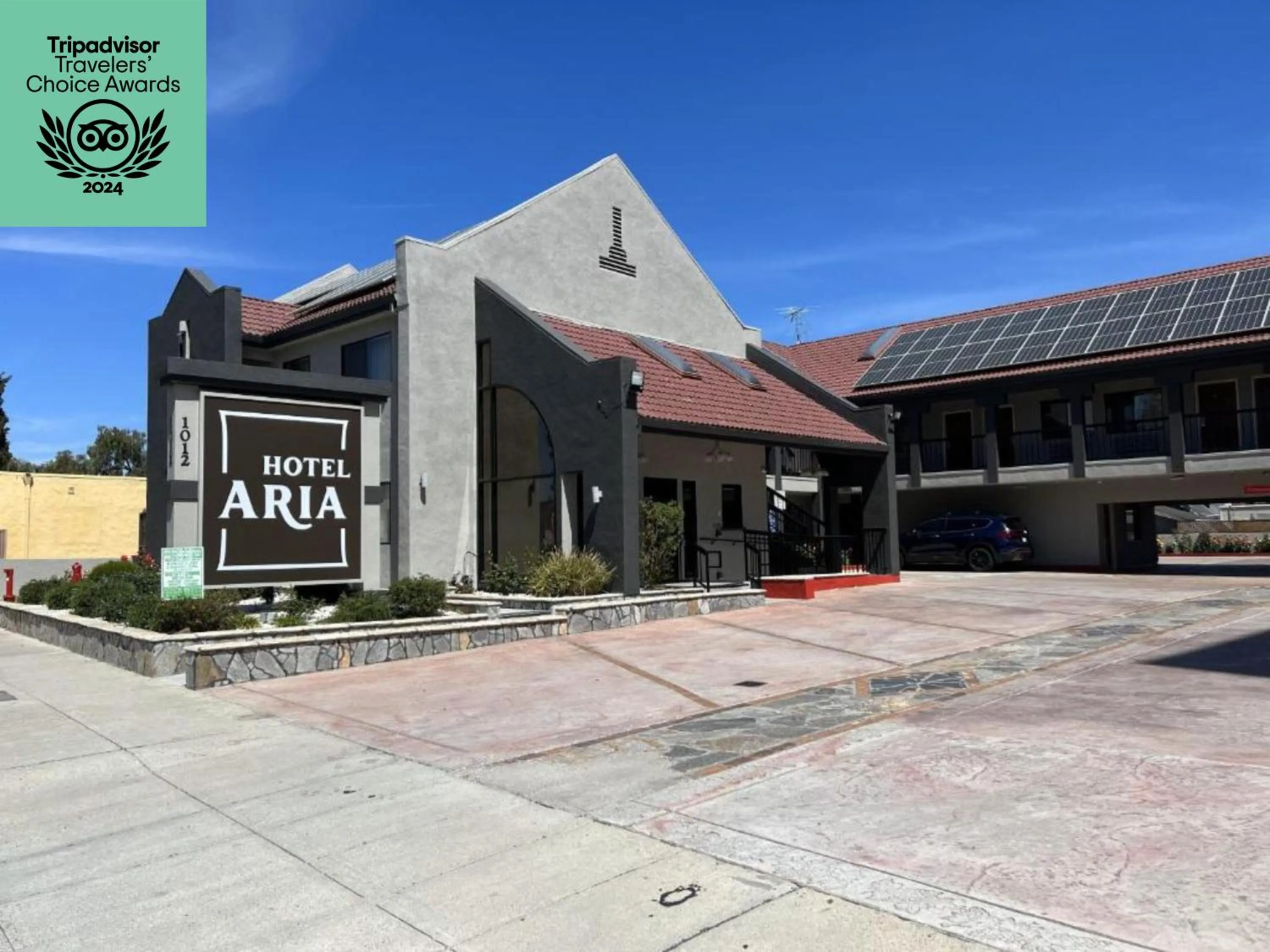 Property building in Hotel Aria