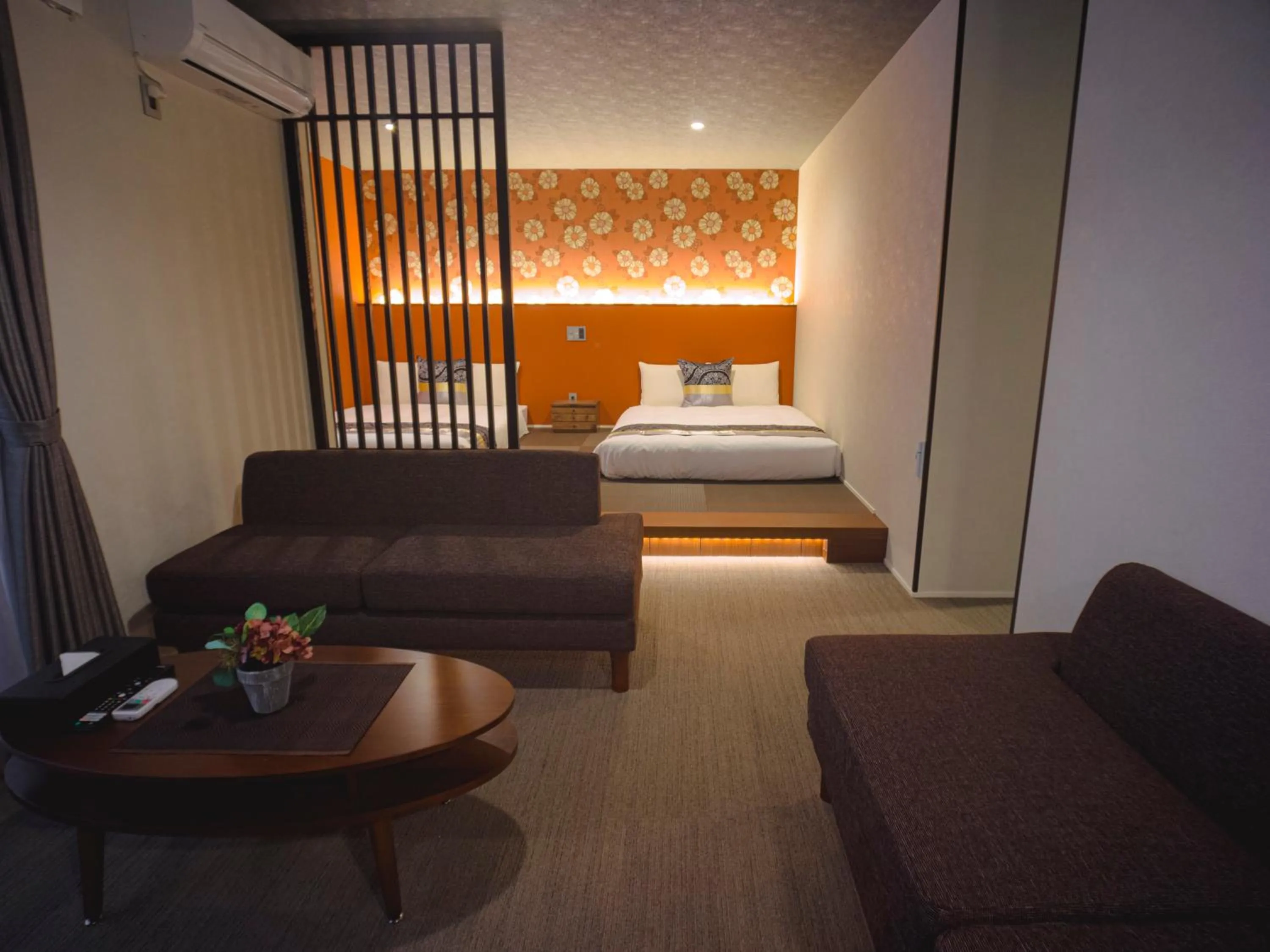 Photo of the whole room, Bed in GRAND BASE Hakata Sumiyoshi