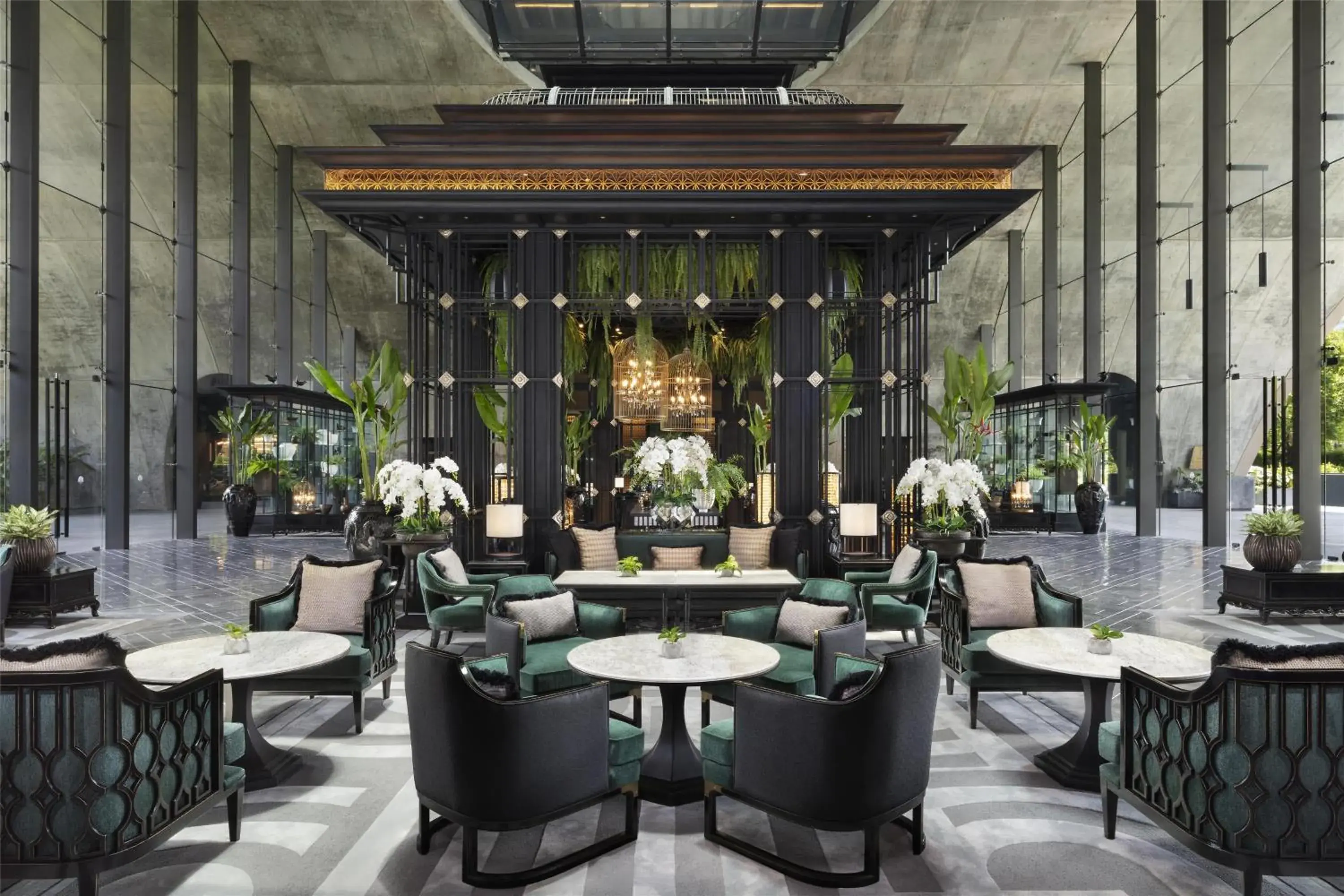 Lobby or reception in Sindhorn Kempinski Hotel Bangkok Lobby or reception in Sindhorn Kempinski Hotel Bangkok