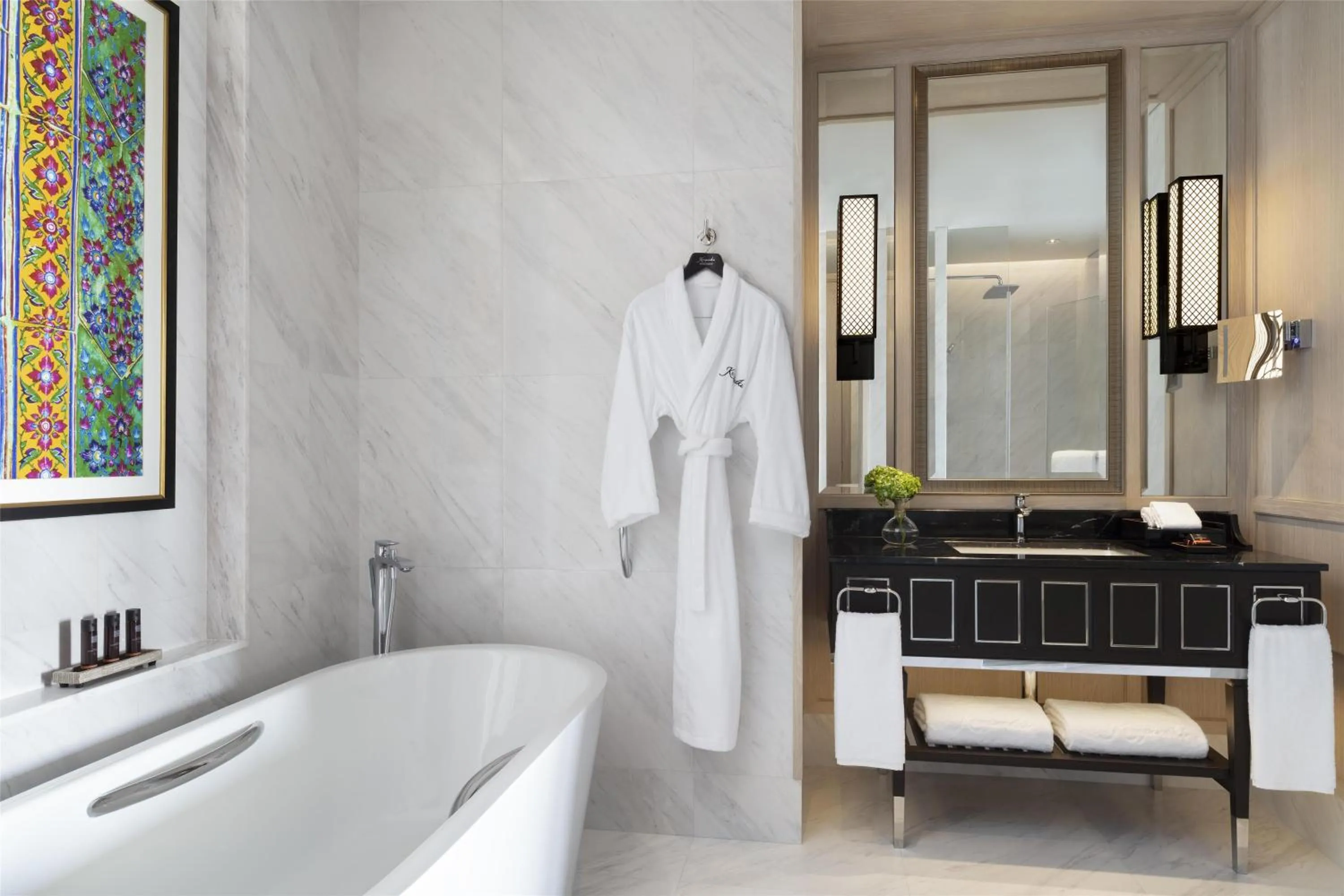 Bedroom in Sindhorn Kempinski Hotel Bangkok