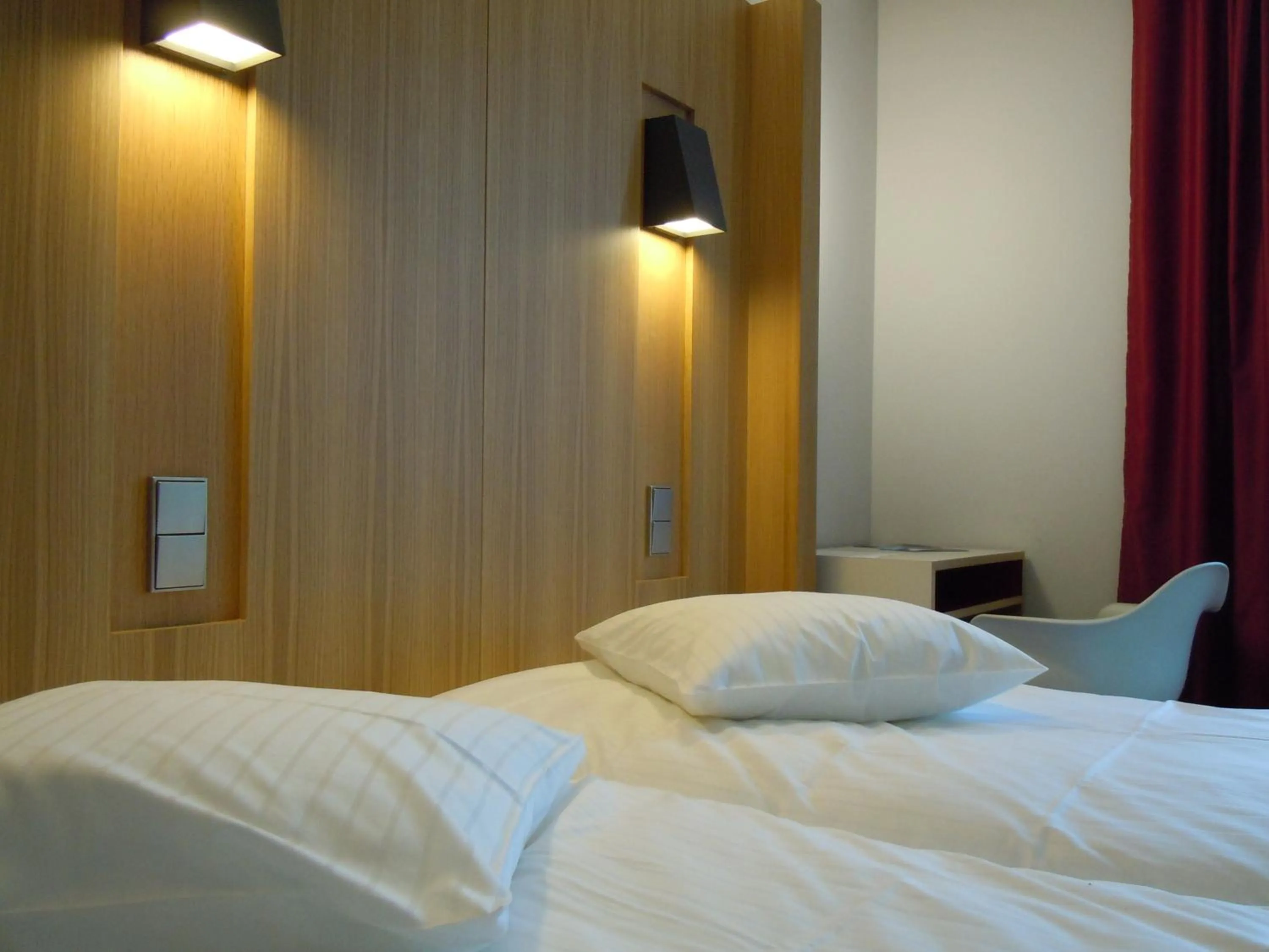 Bedroom, Bed in Hôtel-Restaurant Mont Sainte-Odile