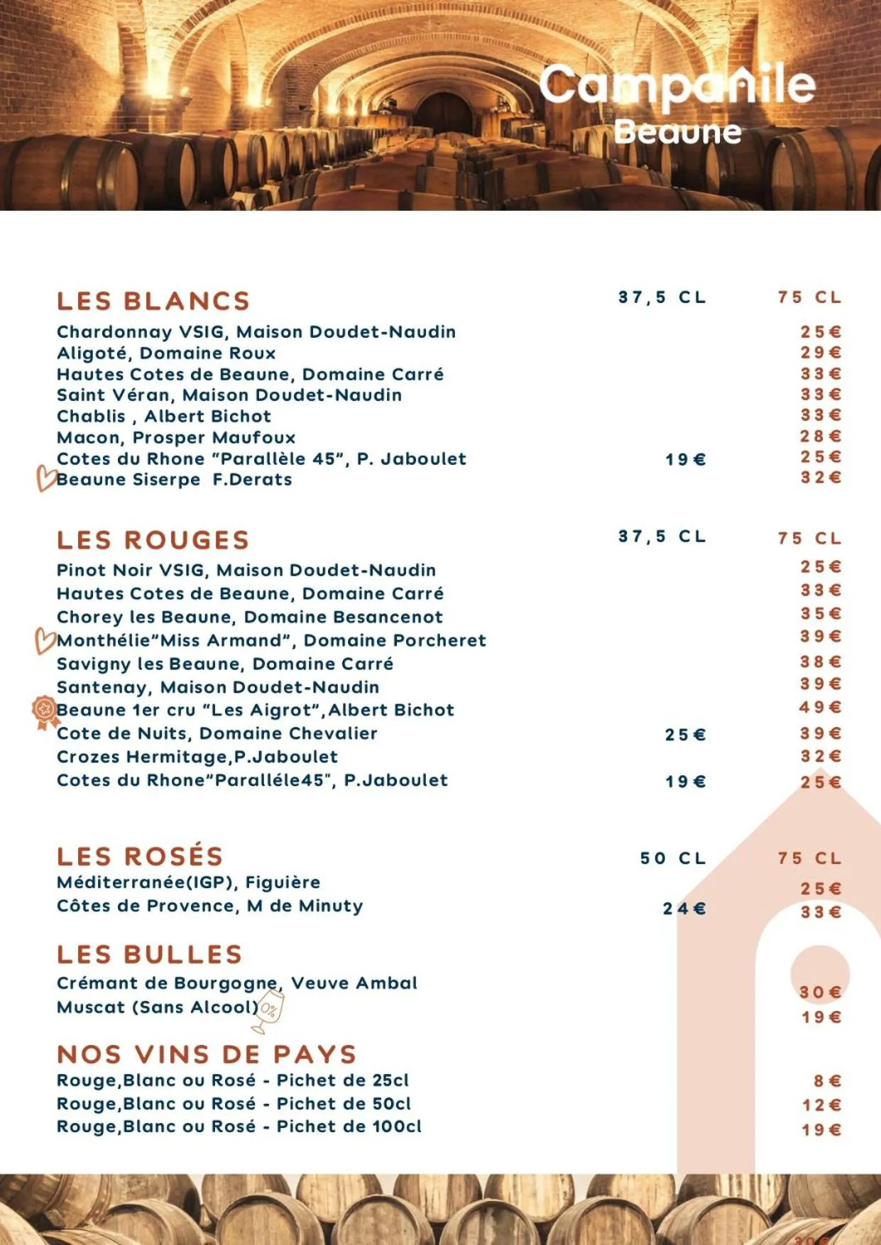 Restaurant/places to eat in Campanile Beaune