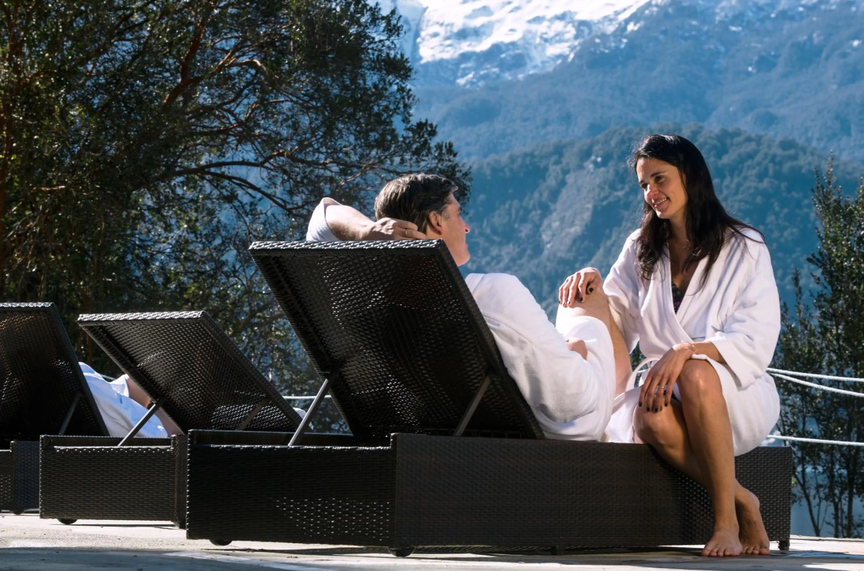 Patio in Puyuhuapi Lodge & Spa